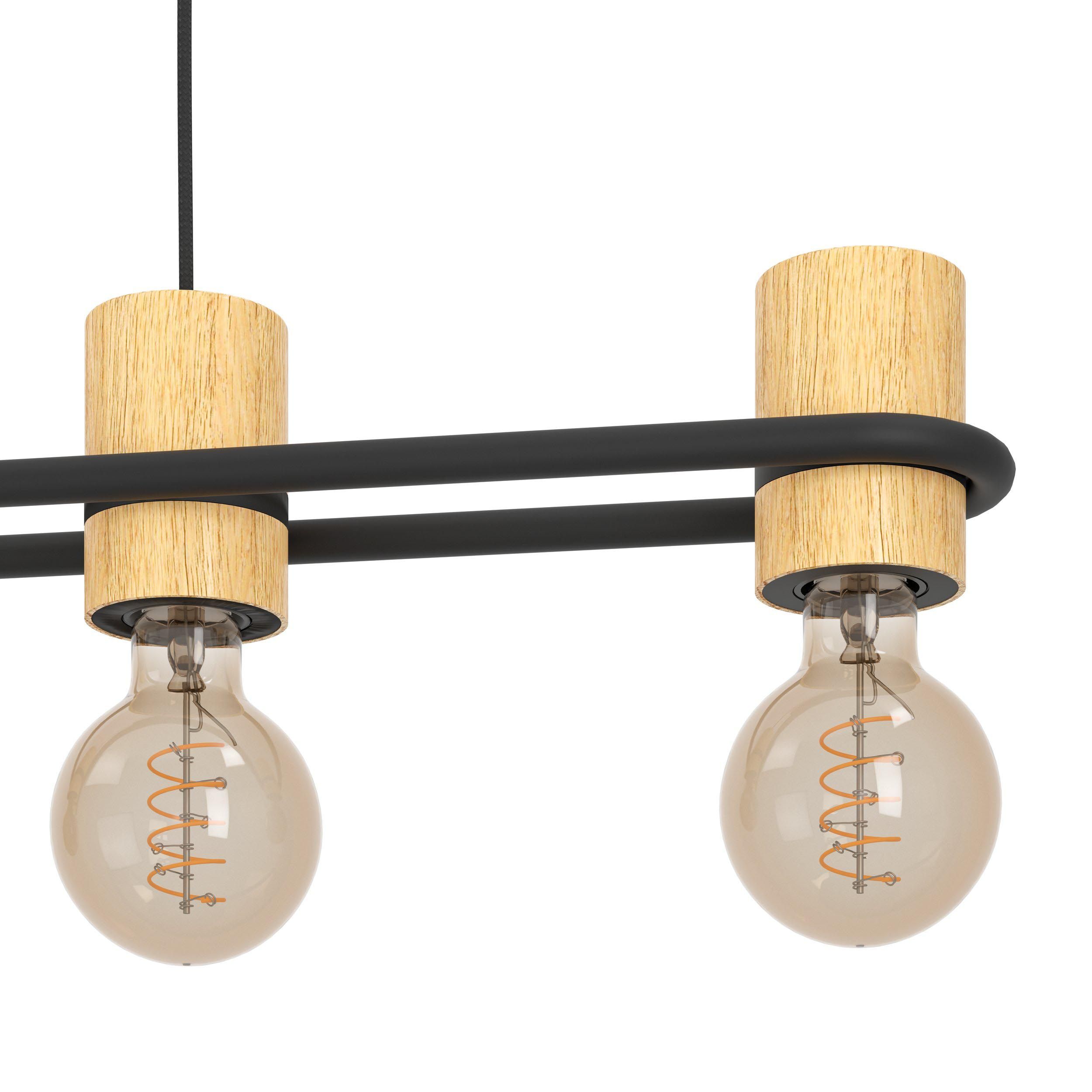 Suspension bois noir CHIEVELEY E27 5X40W