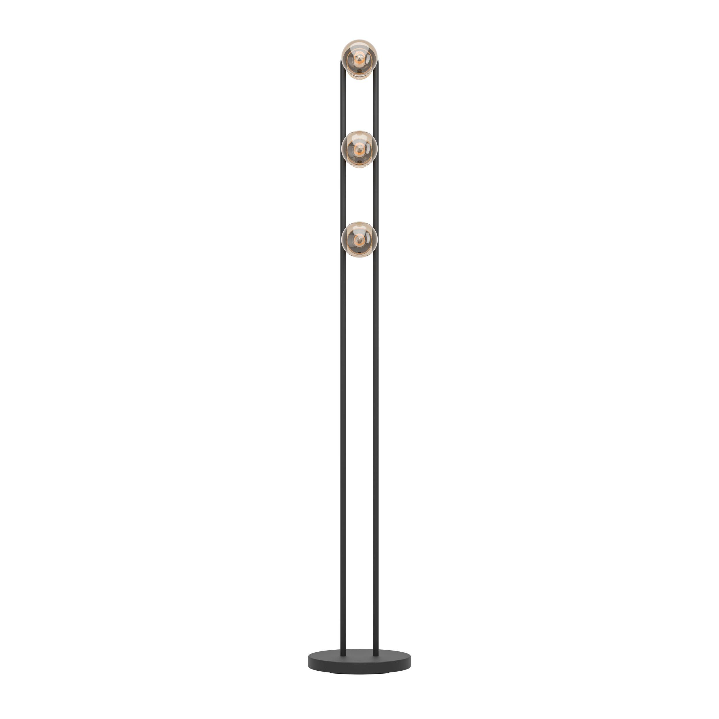 Lampadaire bois noir CHIEVELEY E27 3X28W