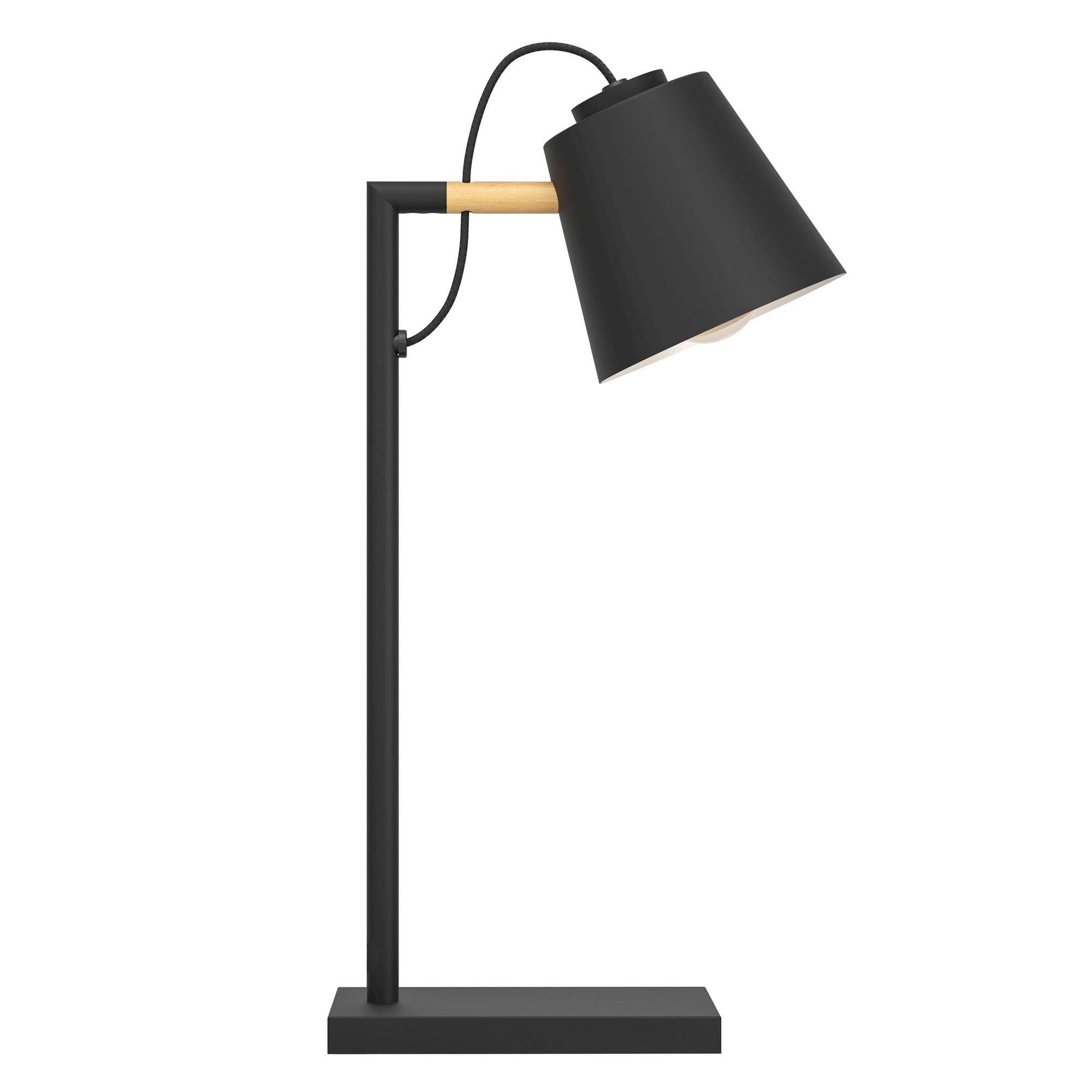 Lampe de bureau métal noir LACEY E14 1X40W