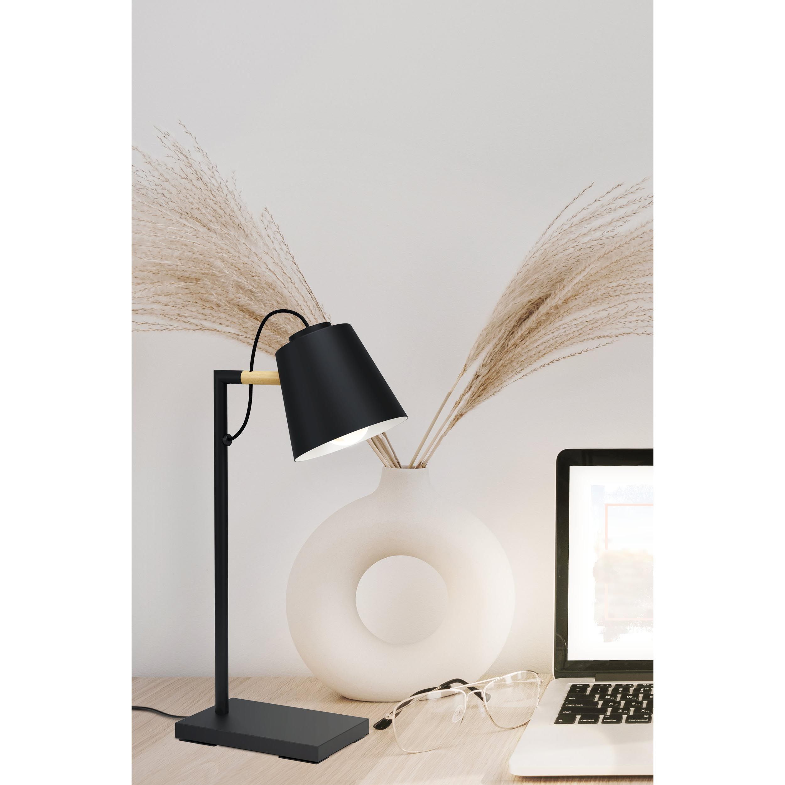 Lampe de bureau métal noir LACEY E14 1X40W