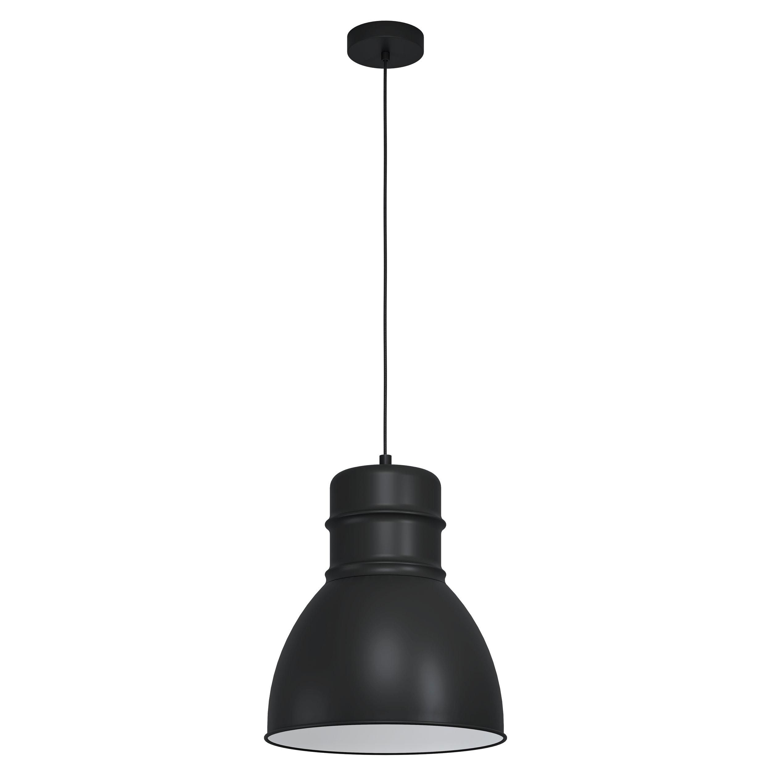 Suspension métal noir EBURY E27 1X60W