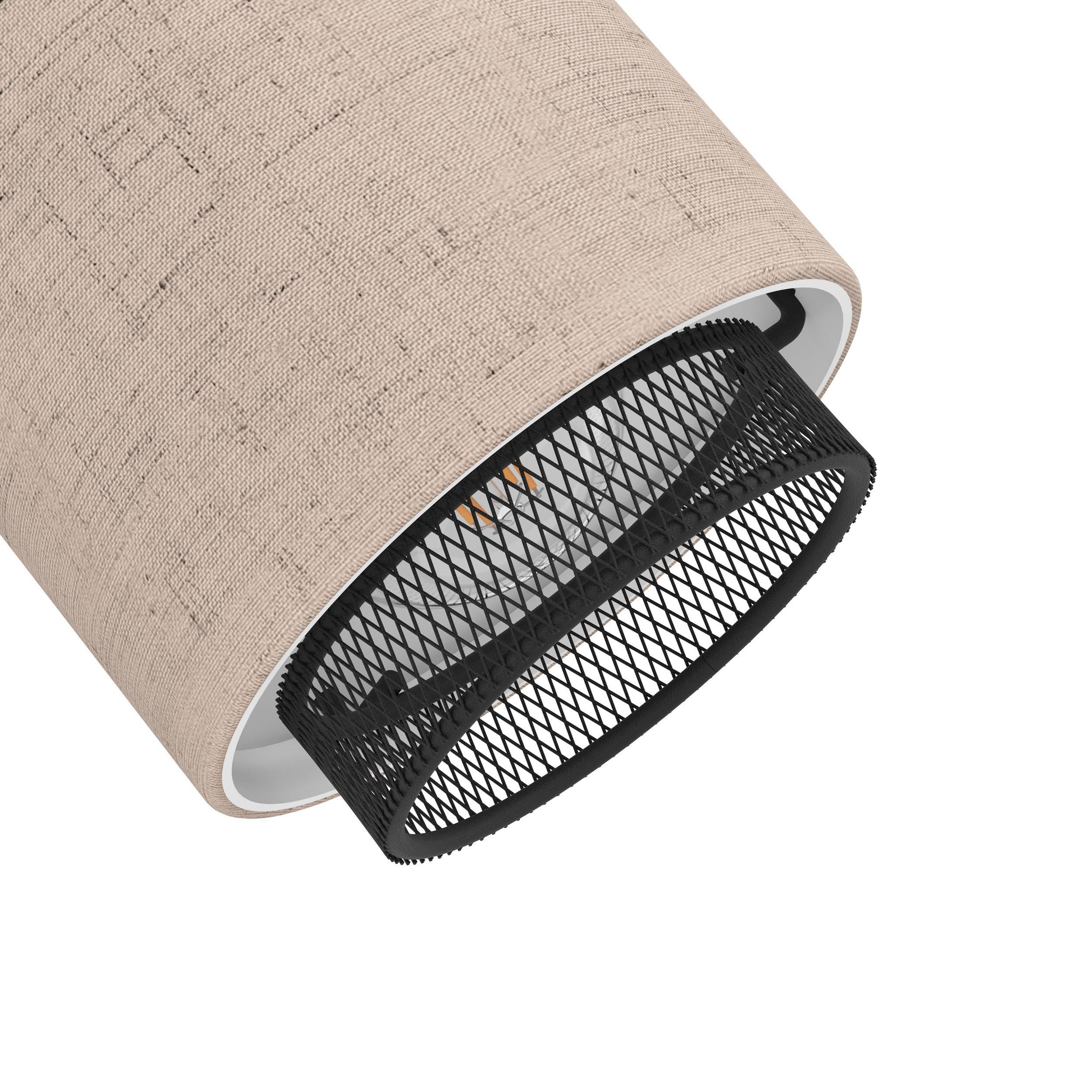 Spot de plafond réglette/plaf tissu noir ROSLEY E14 2X40W