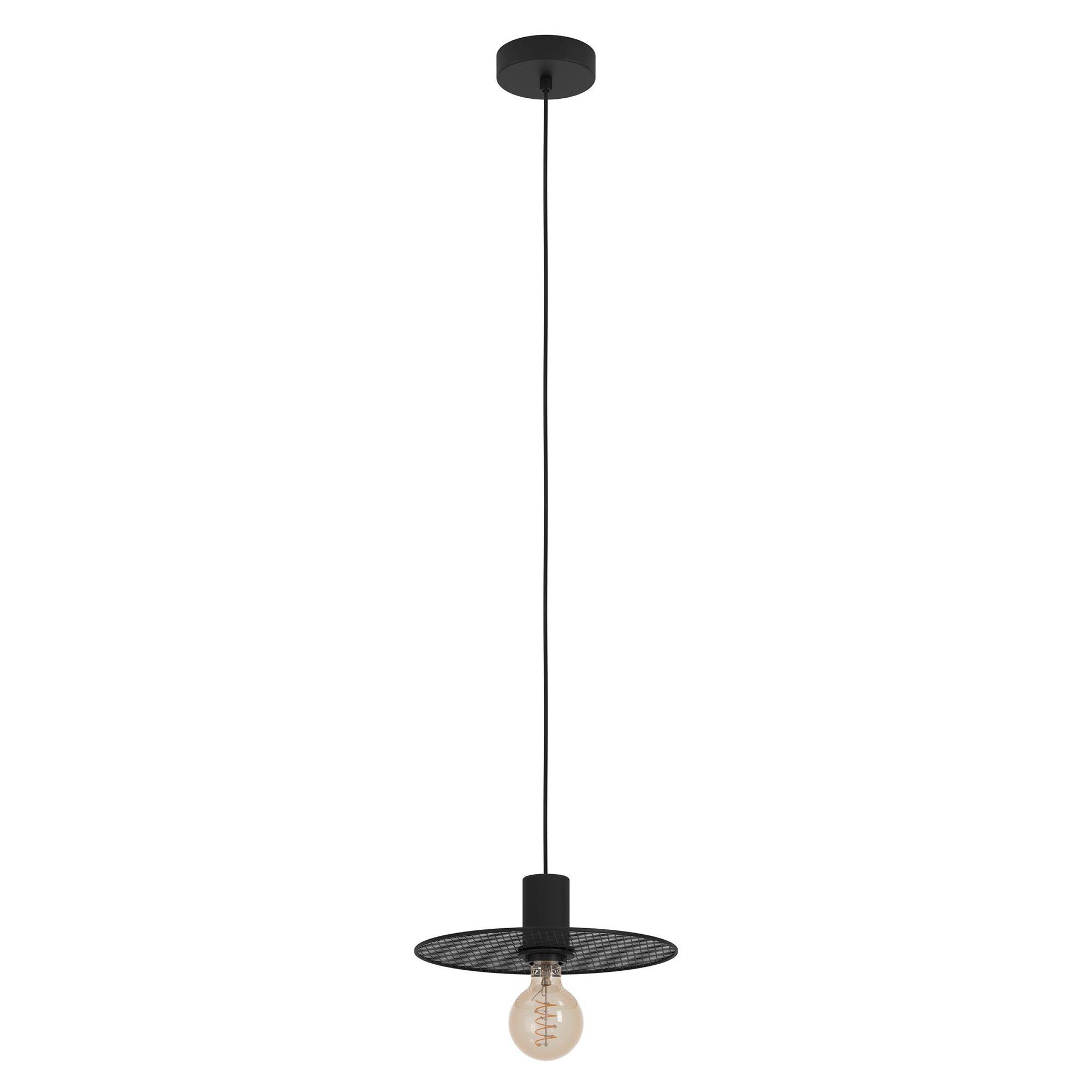 Suspension métal noir IKESTON E27 1X40W