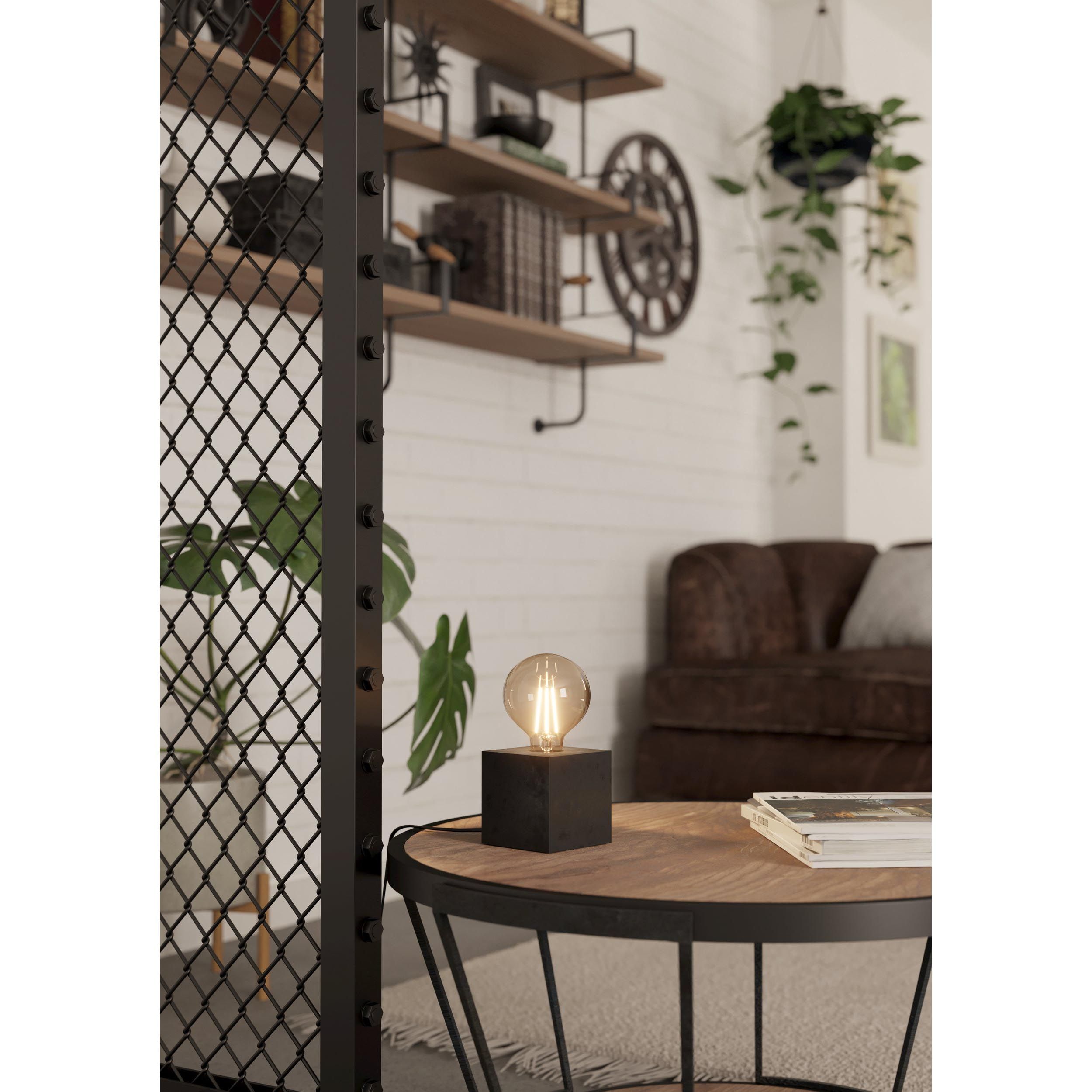 Lampe de table bois noir PRESTWICK 2 E27 1X40W