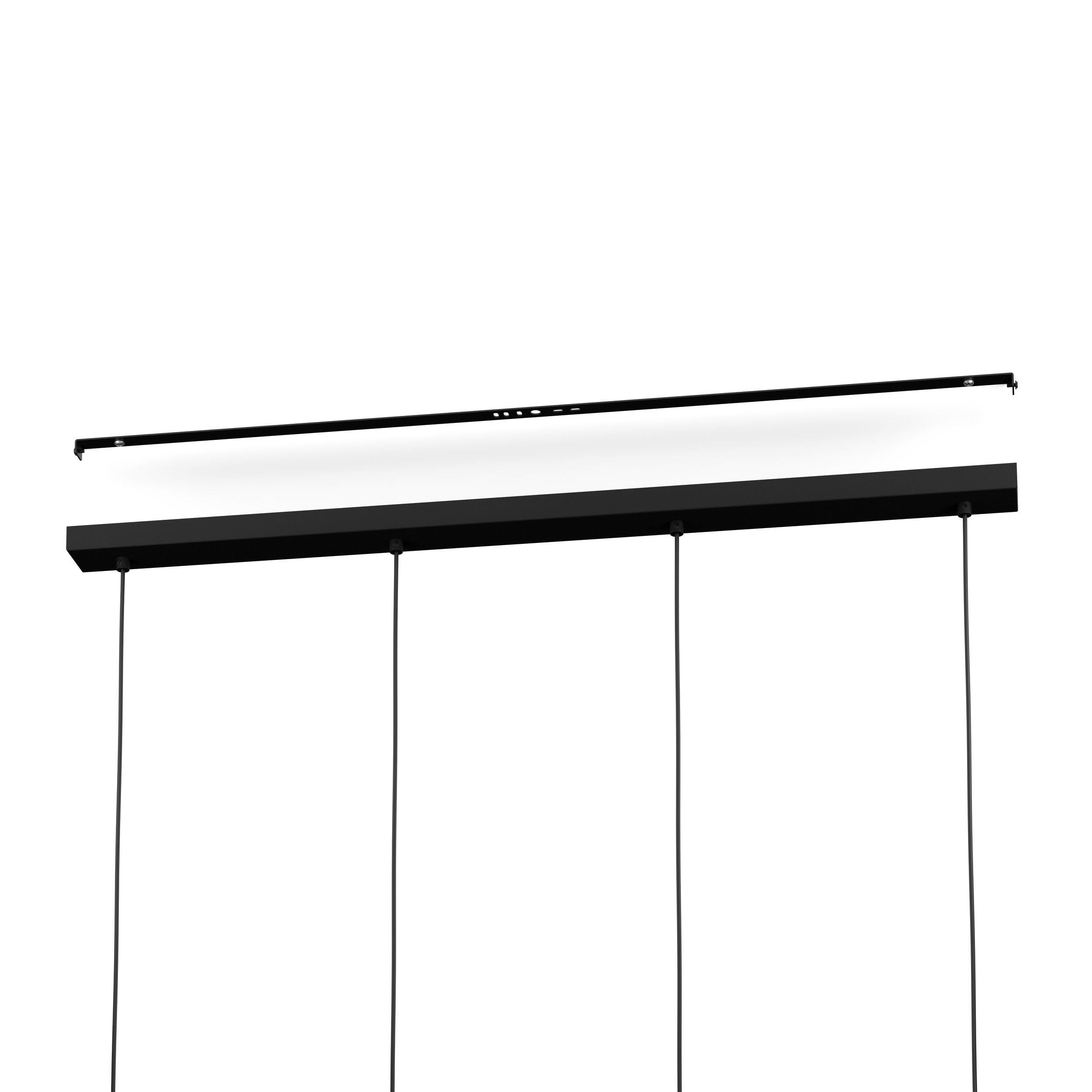 Suspension bois et noir  AYLES GU10 4X3W