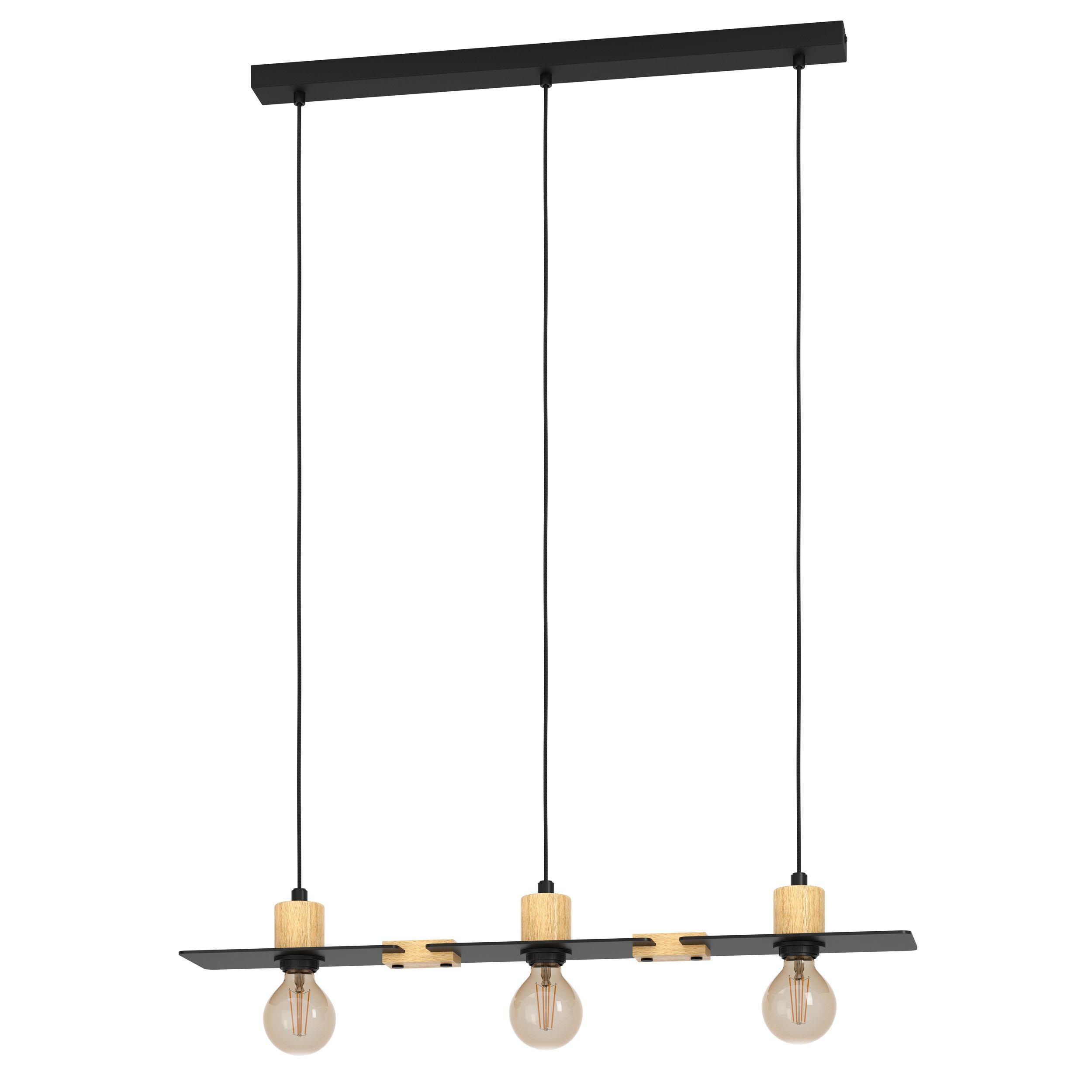 Suspension métal noir BRAMERTON E27 3X40W