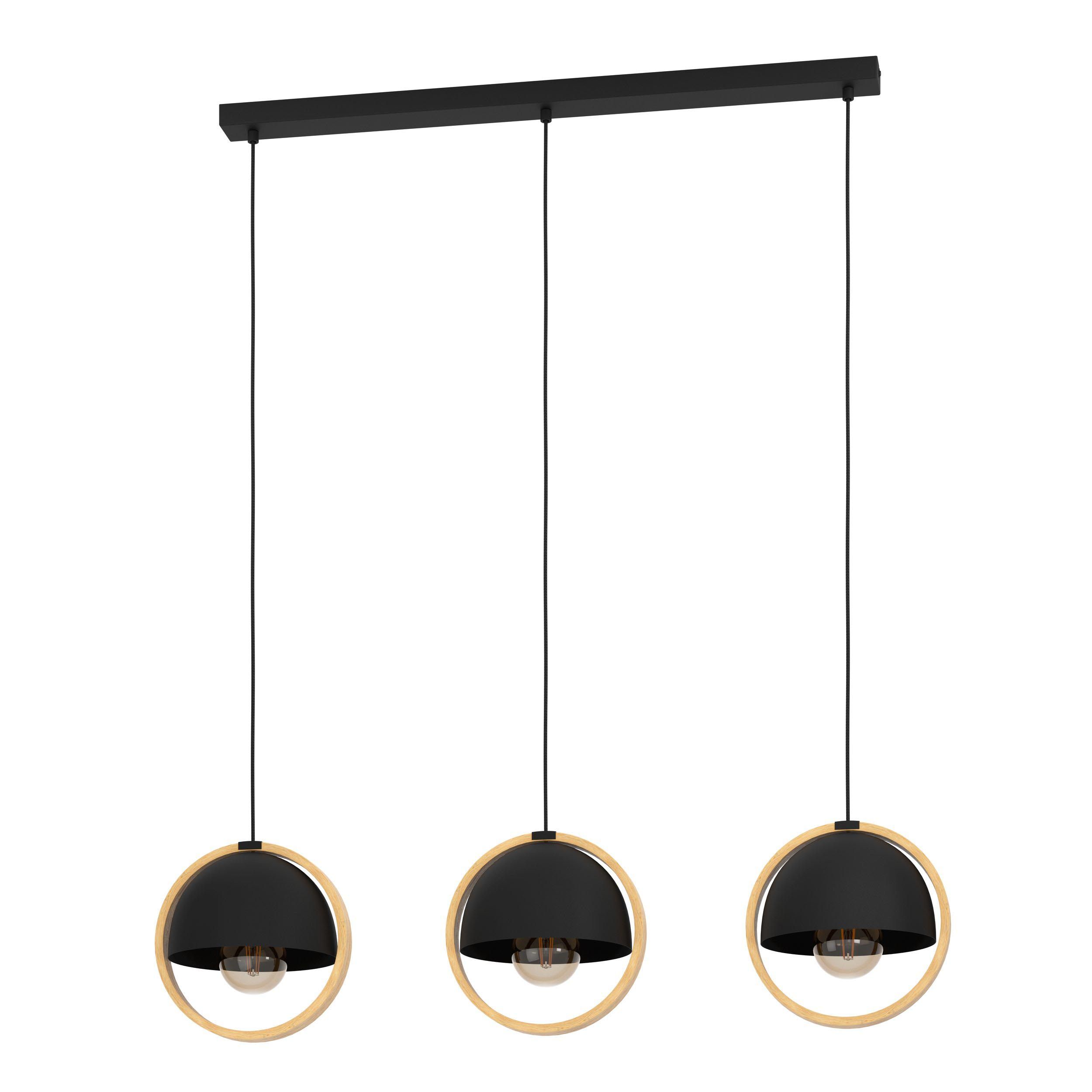 Suspension métal noir CALLOW E27 3X40W