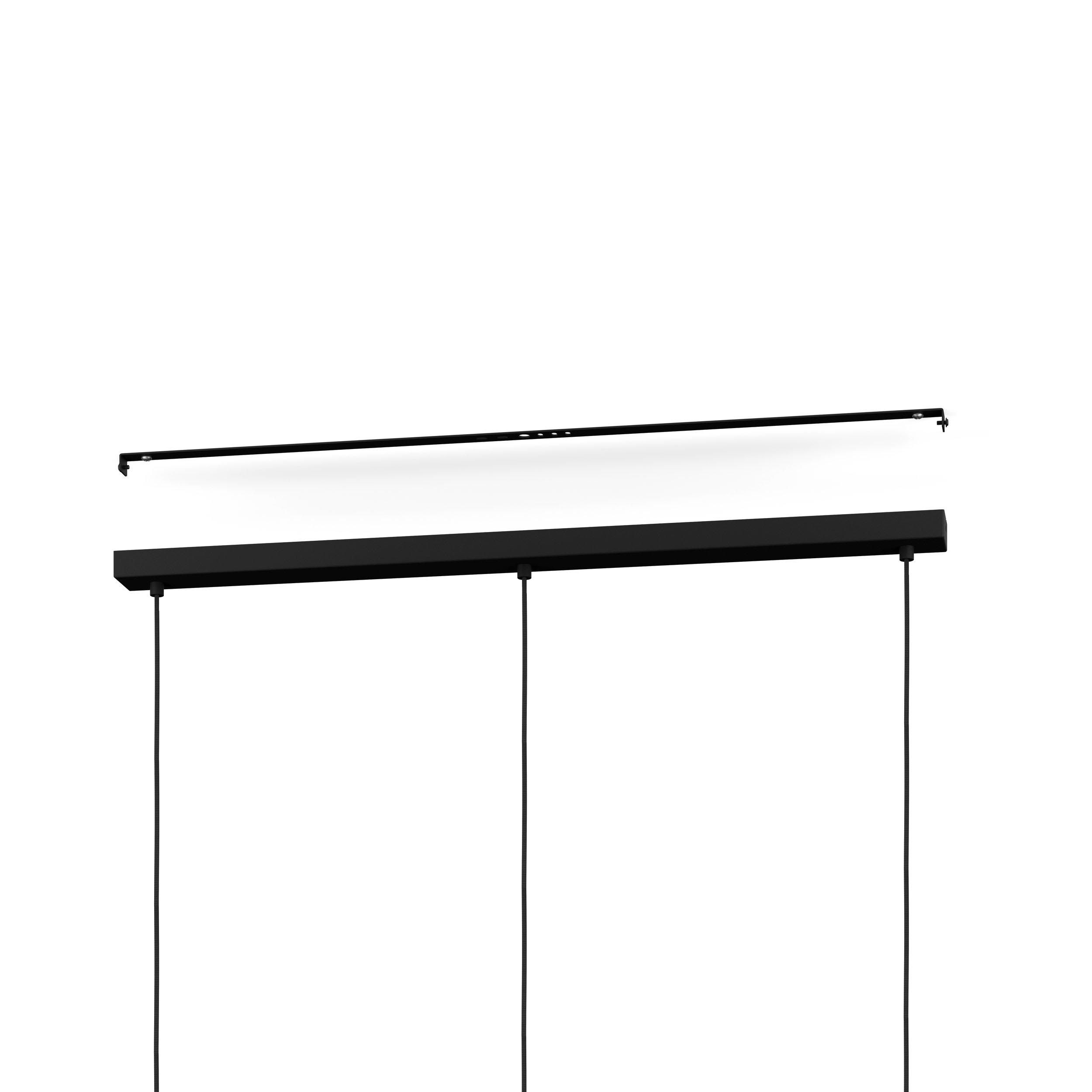 Suspension métal noir CALLOW E27 3X40W