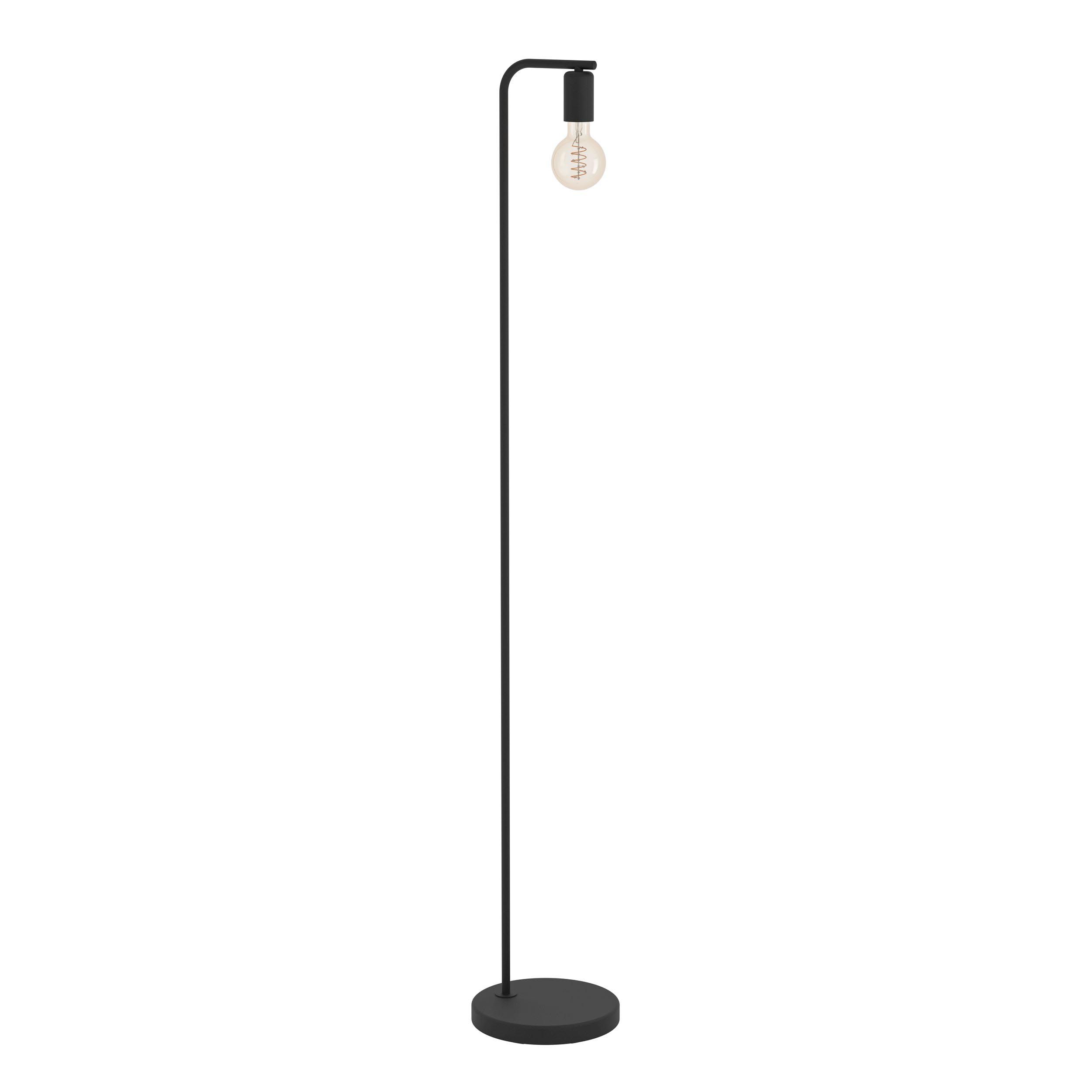 Lampadaire métal noir CRANLEY 1 E27 1X40W