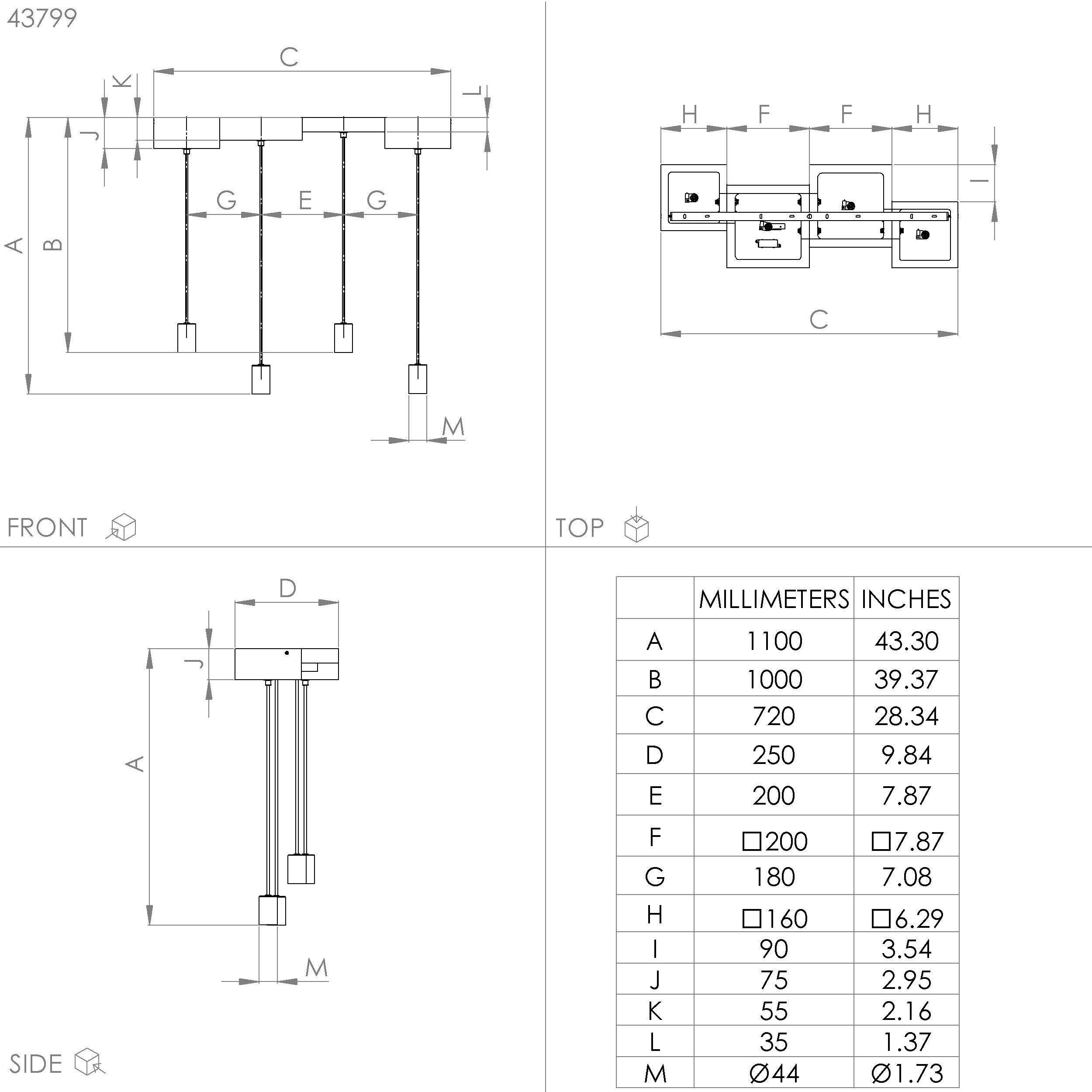 Suspension bois naturel HALKIN E27 4X40W