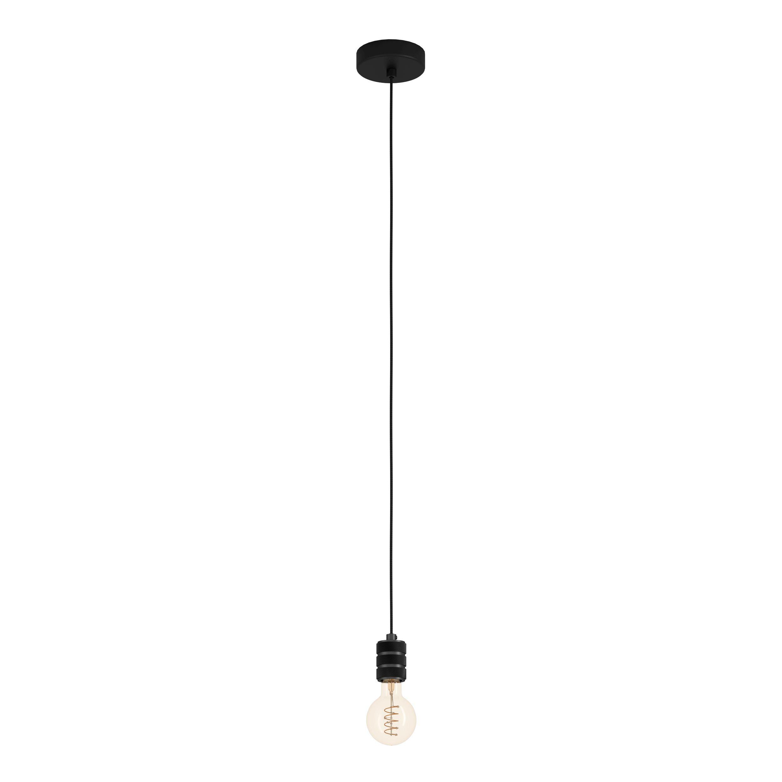 Suspension métal noir YORTH E27 1X40W