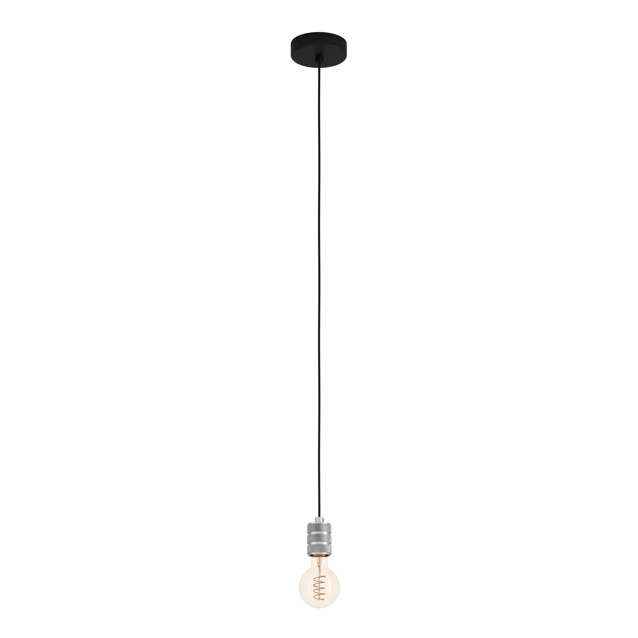 Suspension métal argenté YORTH E27 1X40W