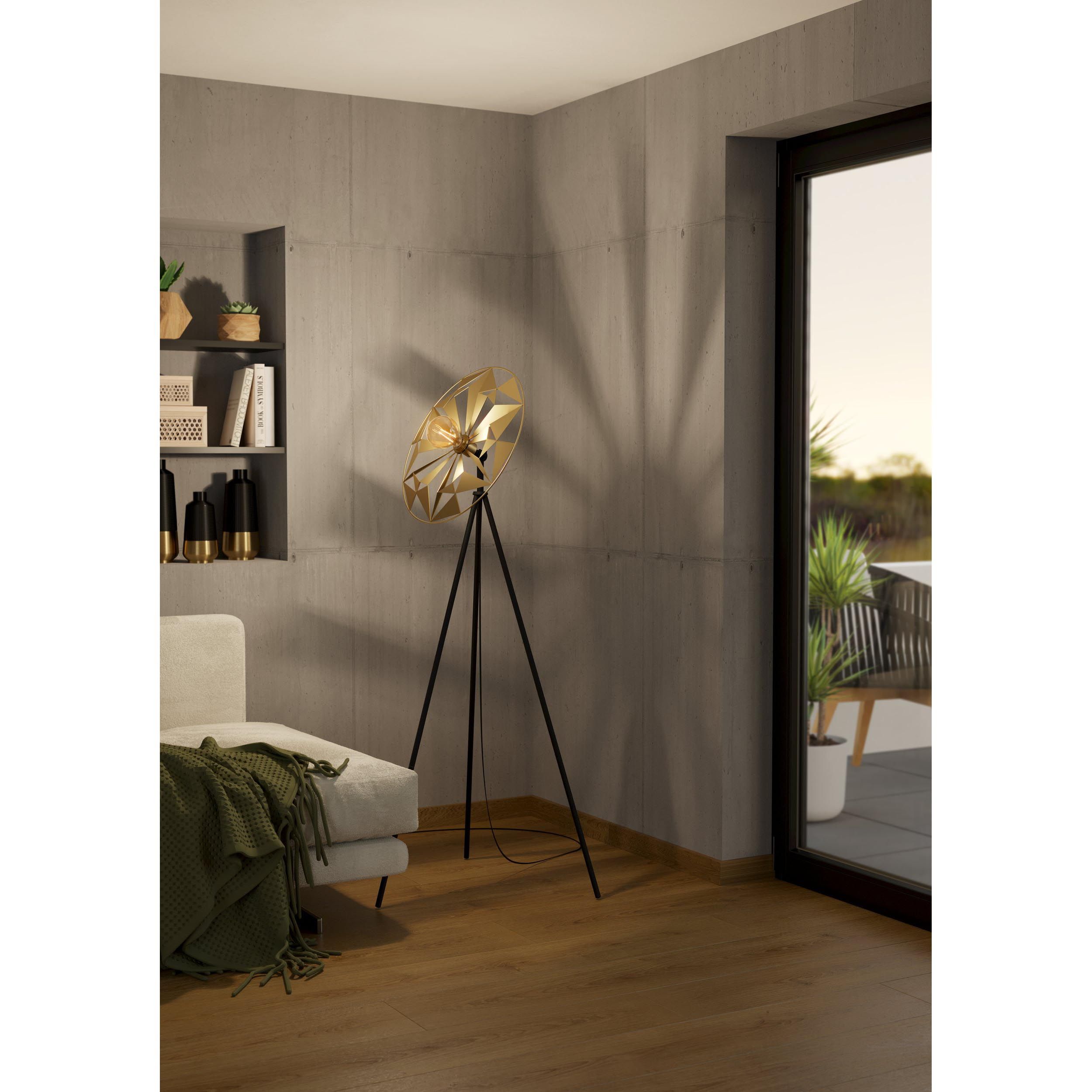 Lampadaire métal noir CASTANUELO E27 1X40W