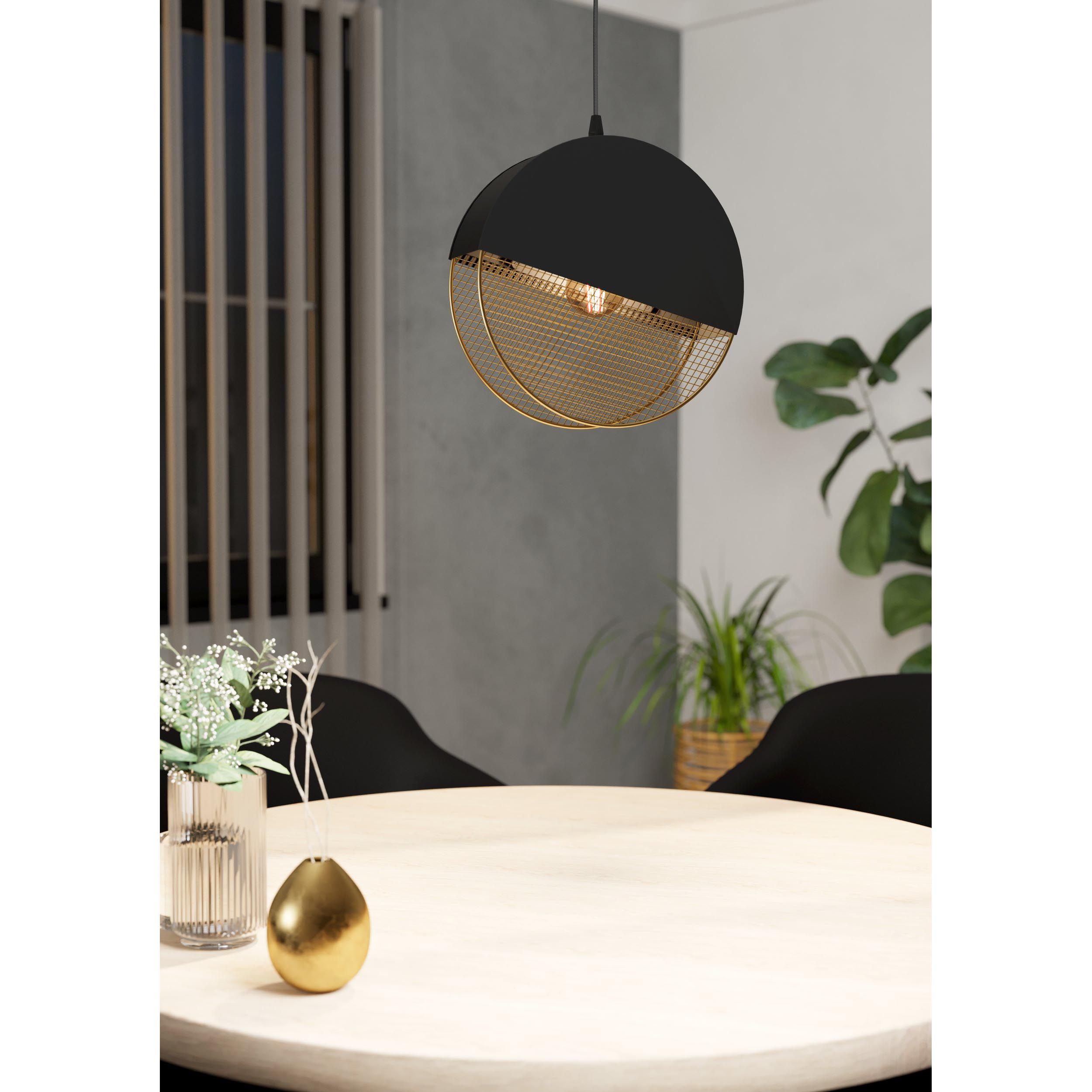 Suspension métal noir MUMBLES E27 1X40W