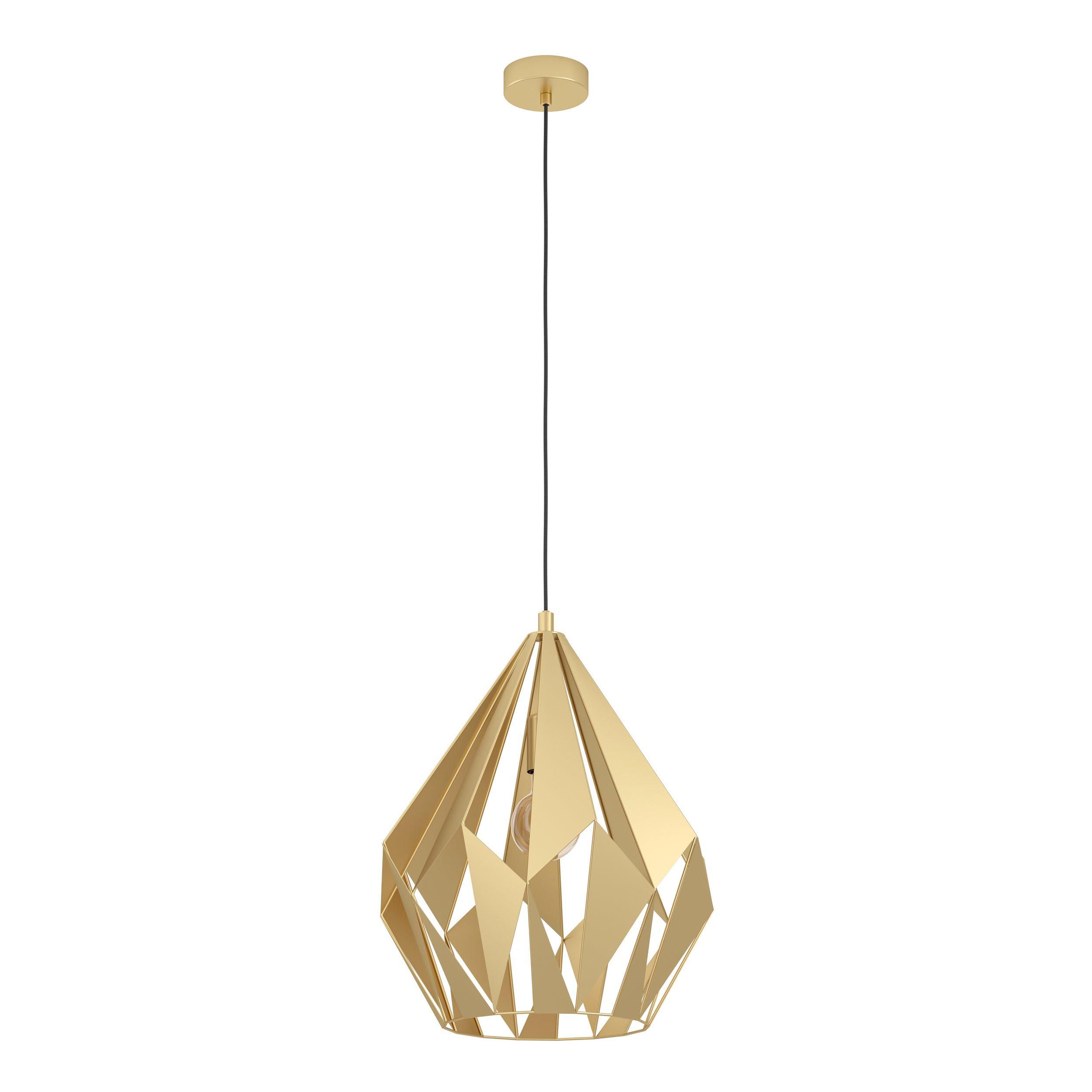 Suspension métal doré CARLTON D38,5CM E27 1X60W