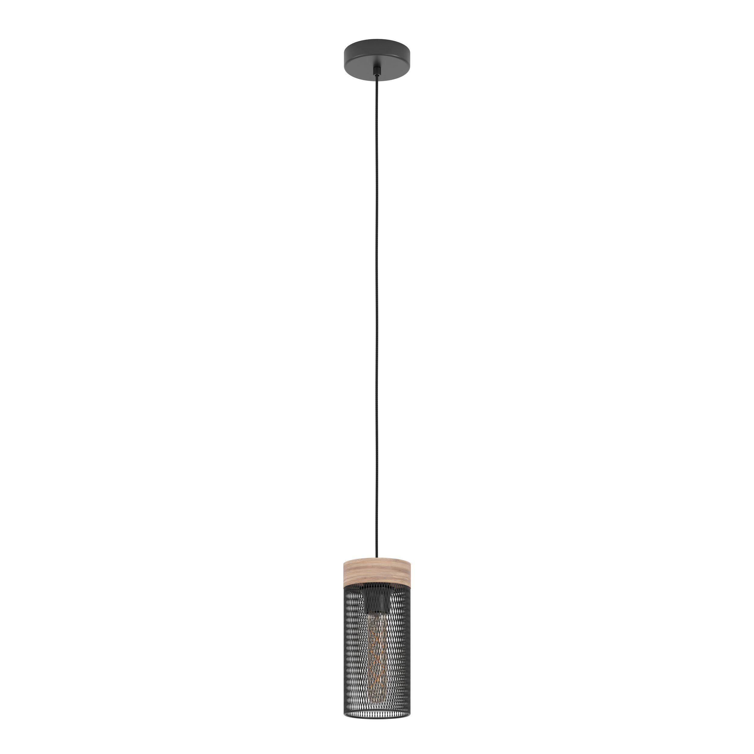 Suspension métal noir KILNSDALE E27 1X40W