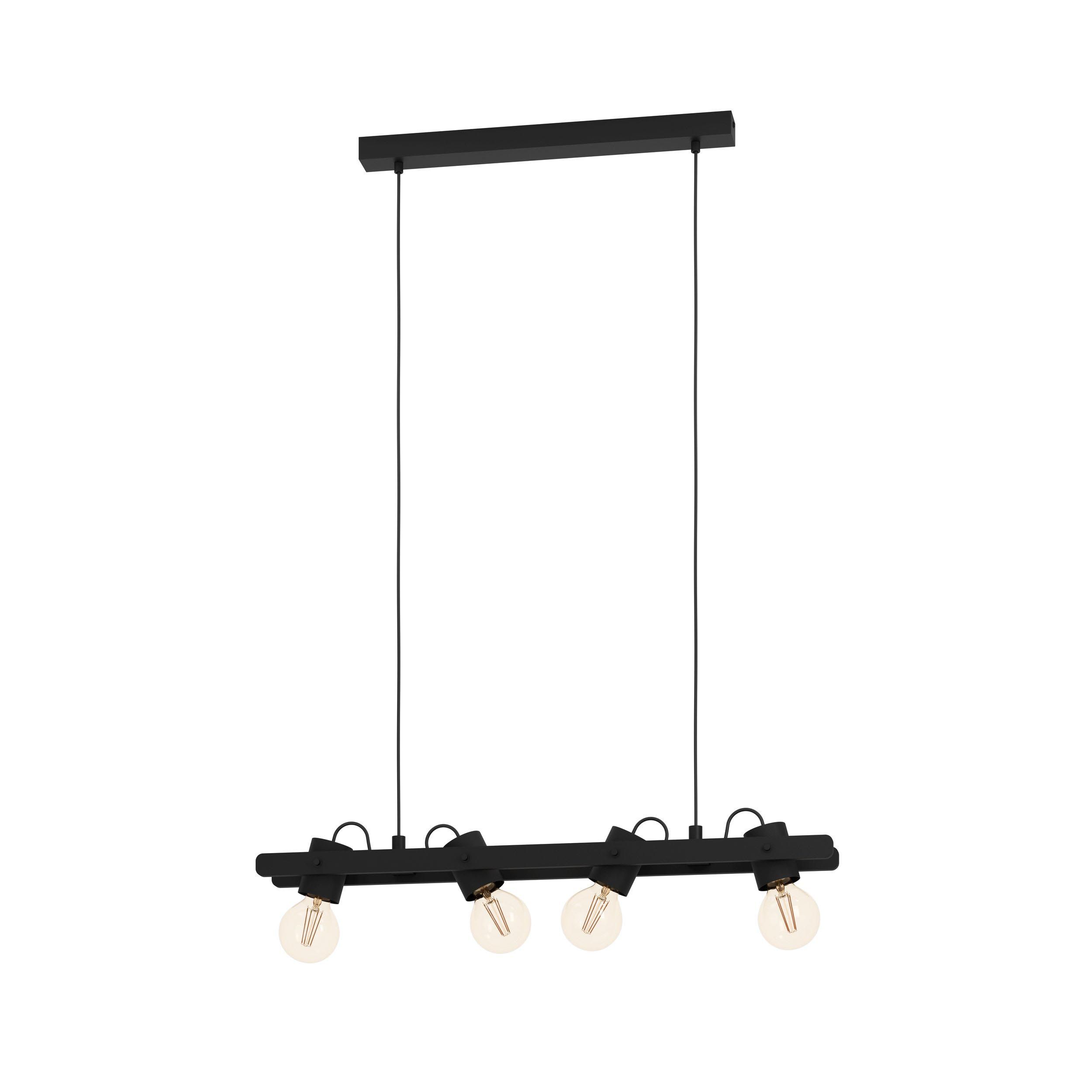 Suspension métal noir PLIMSOLL E27 4X15W