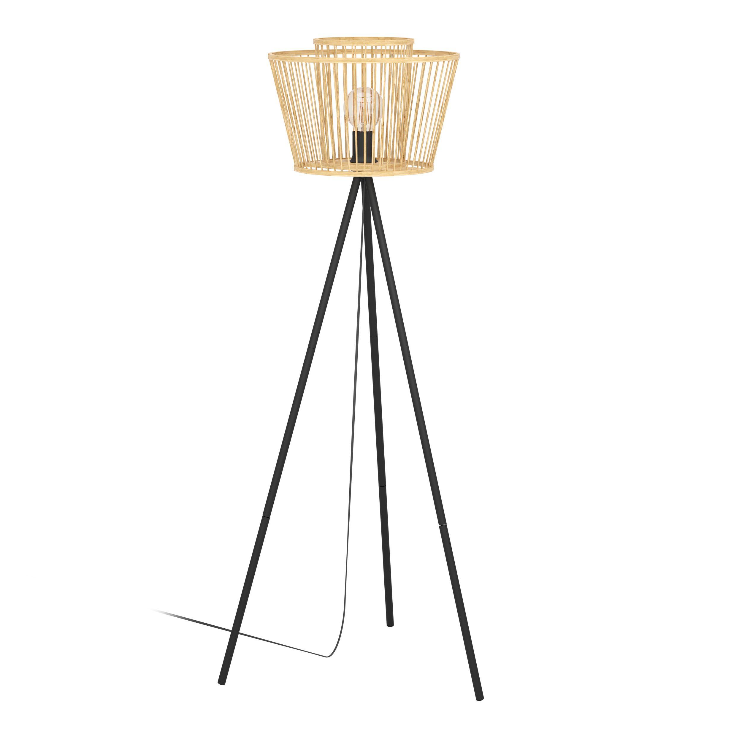 Lampadaire bambou naturel HYKEHAM E27 1X40W