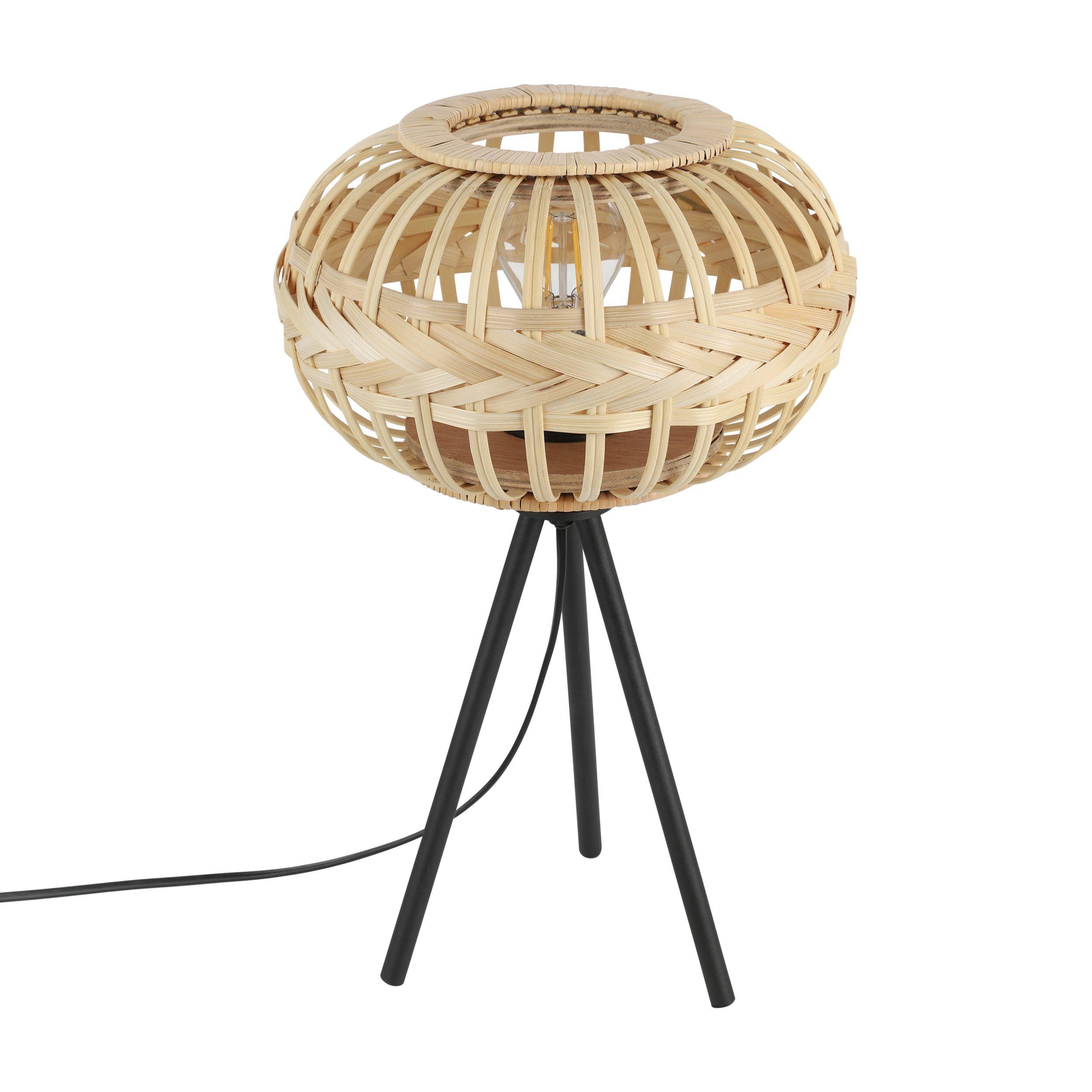 Lampe de table naturel bois AMSFIELD 1 E27 1X40W