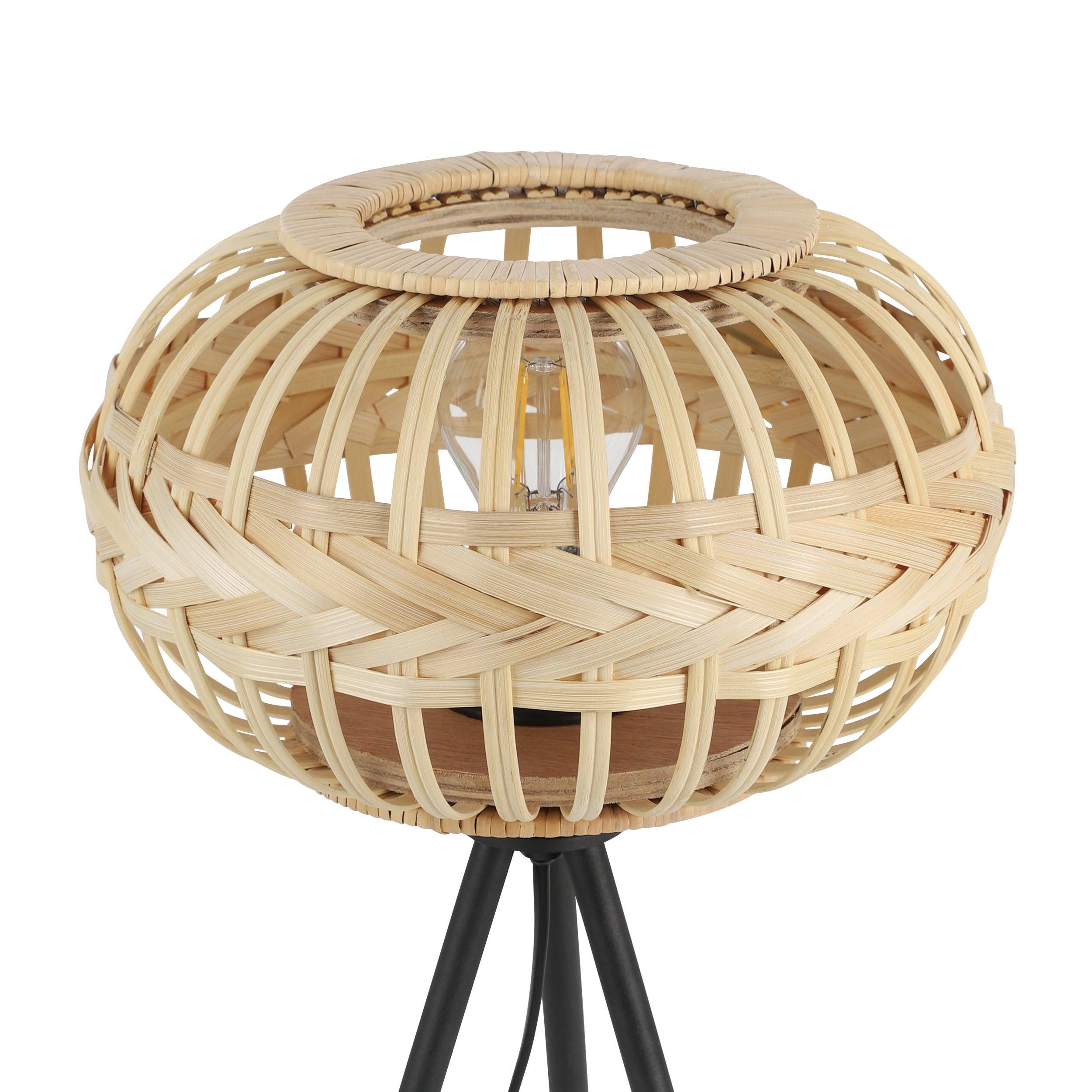 Lampe de table naturel bois AMSFIELD 1 E27 1X40W