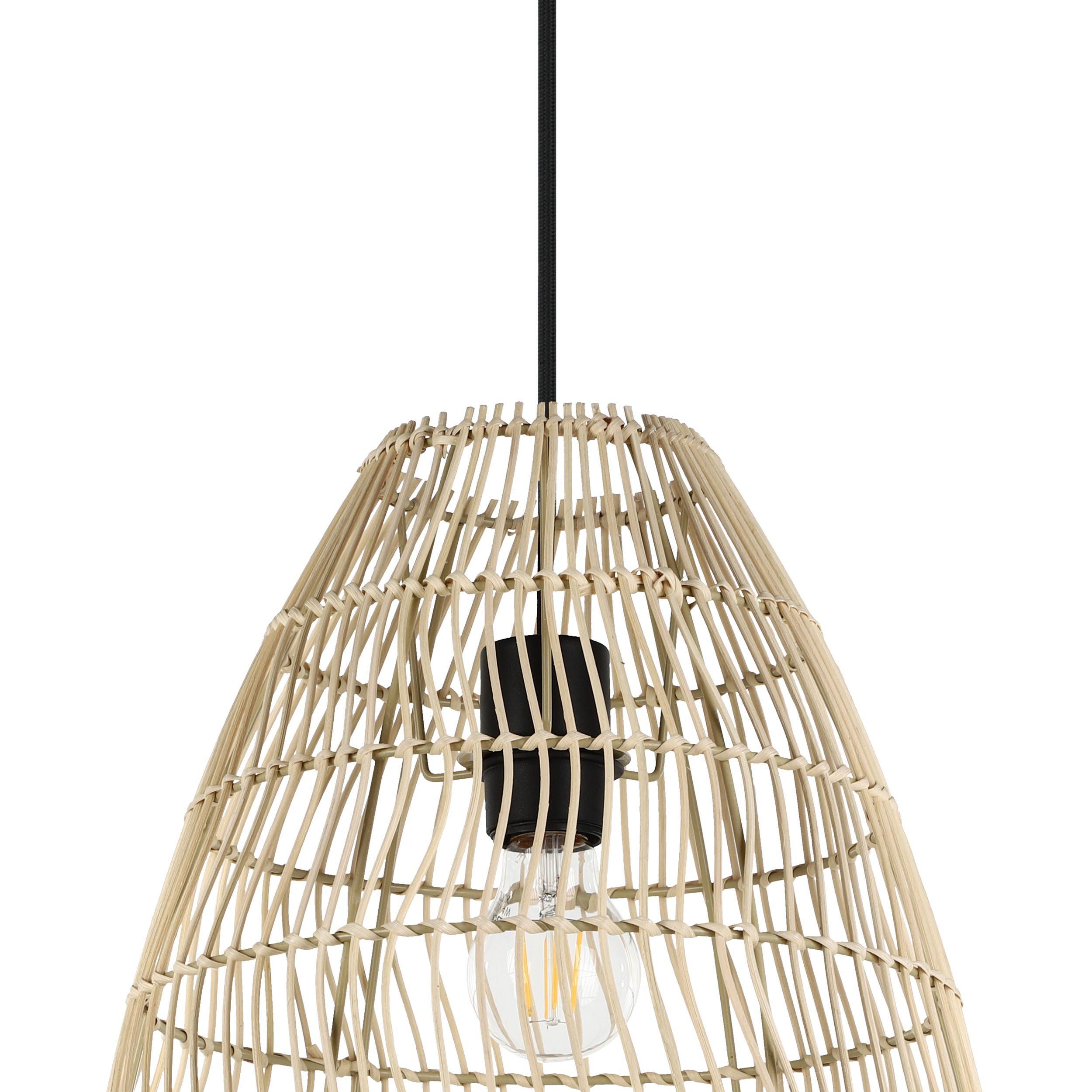 Suspension fibre naturelle naturel AYESGARTH E27 1X40W