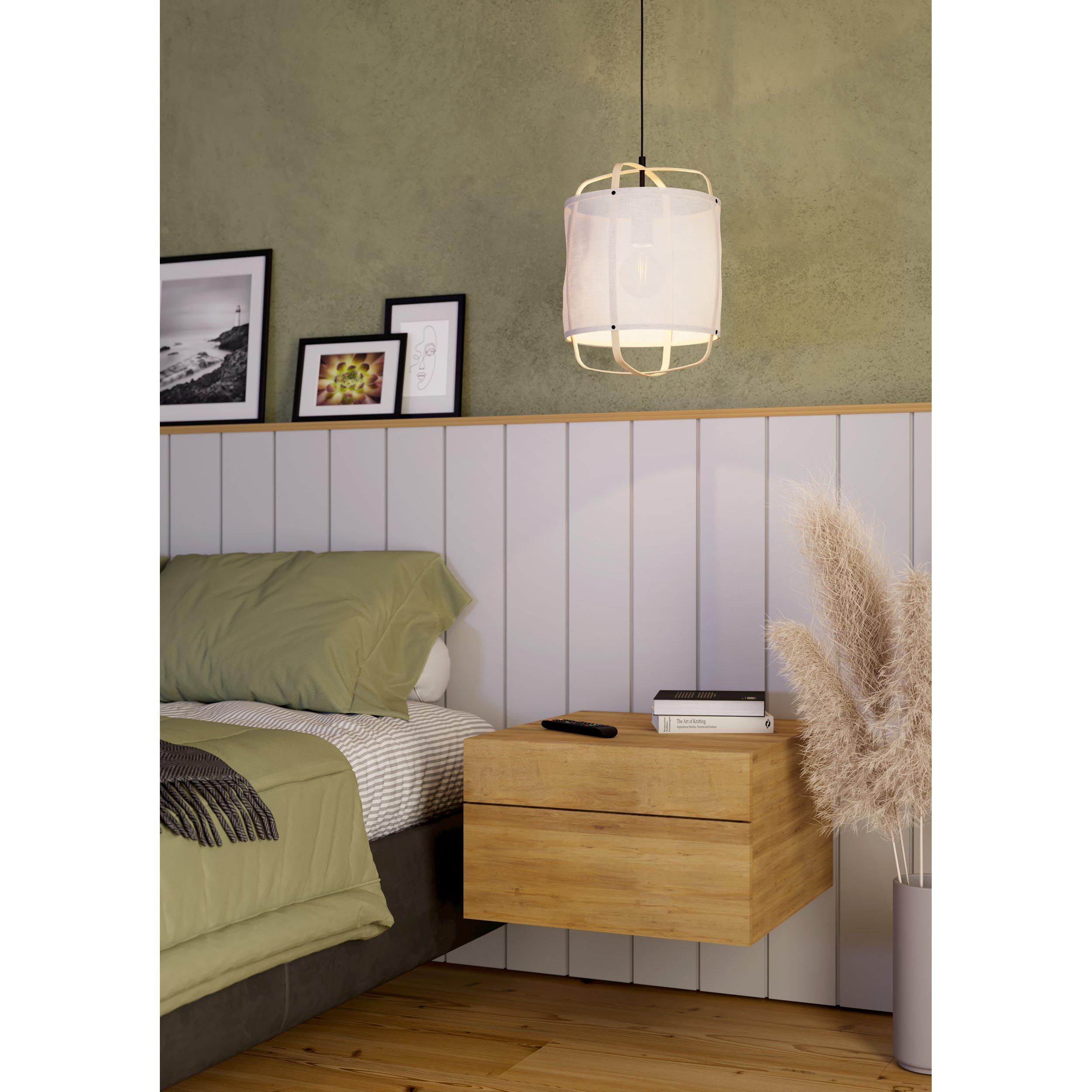 Suspension tissu naturel SURFLEET E27 1X40W