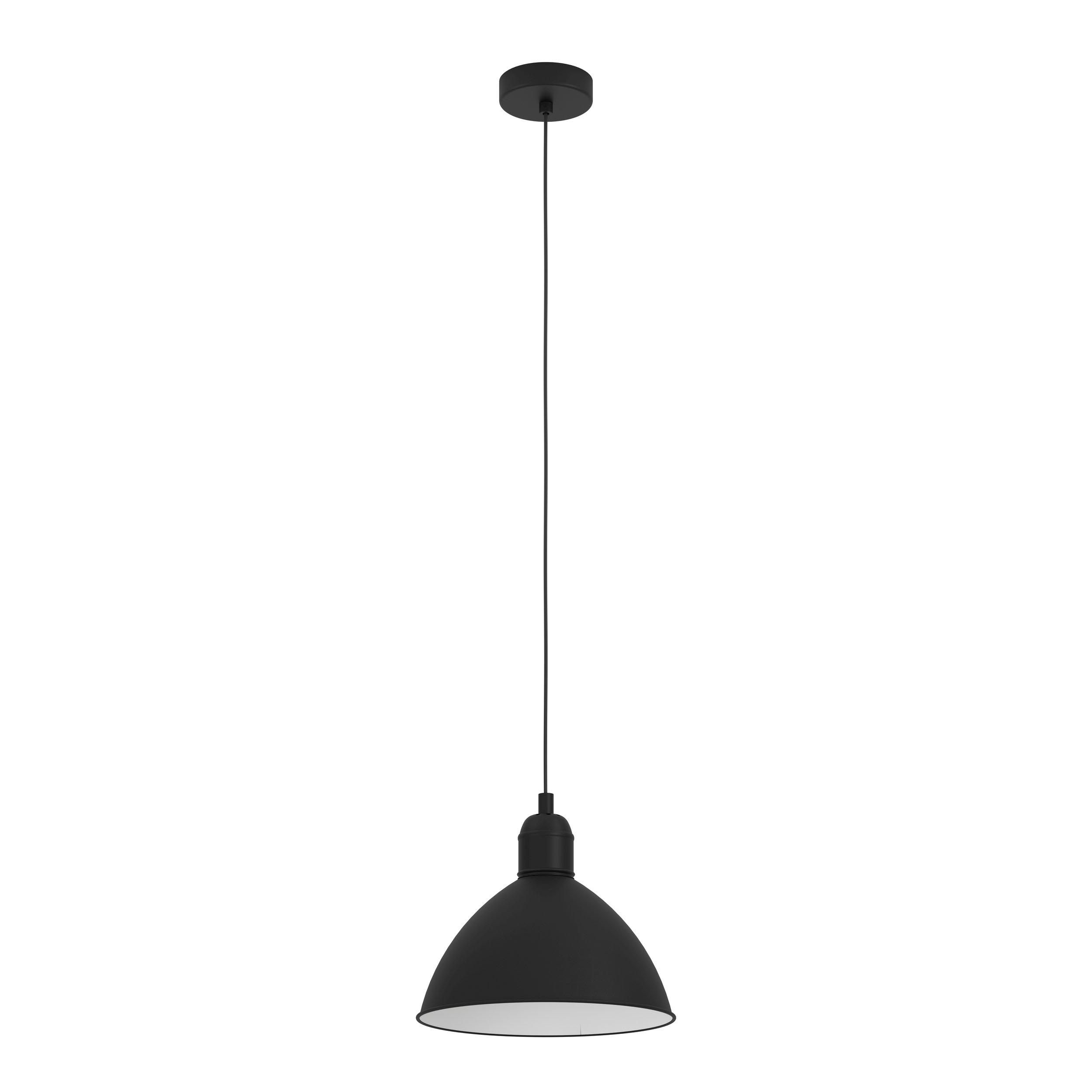 Suspension métal noir PRIDDY E27 1X40W