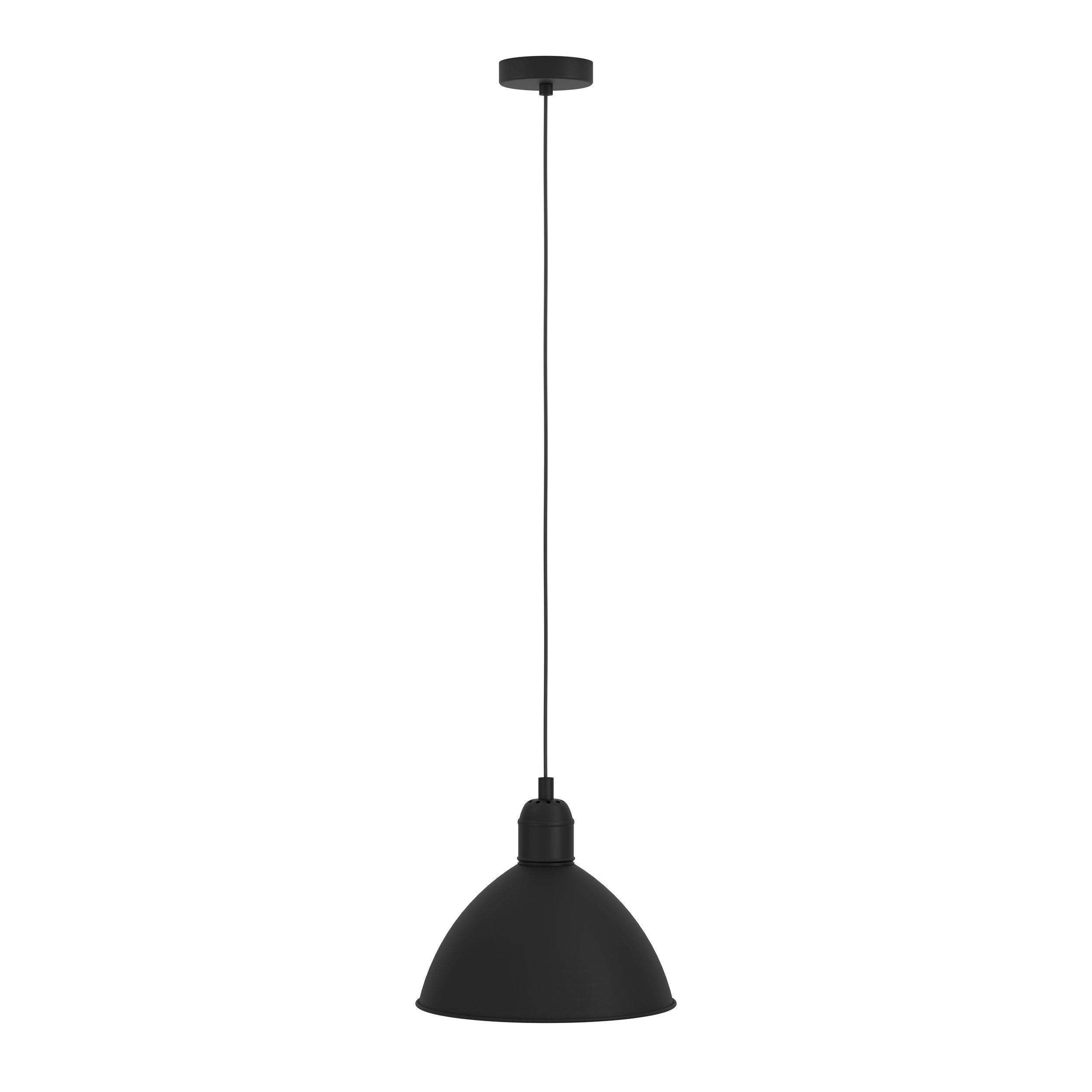 Suspension métal noir PRIDDY E27 1X40W