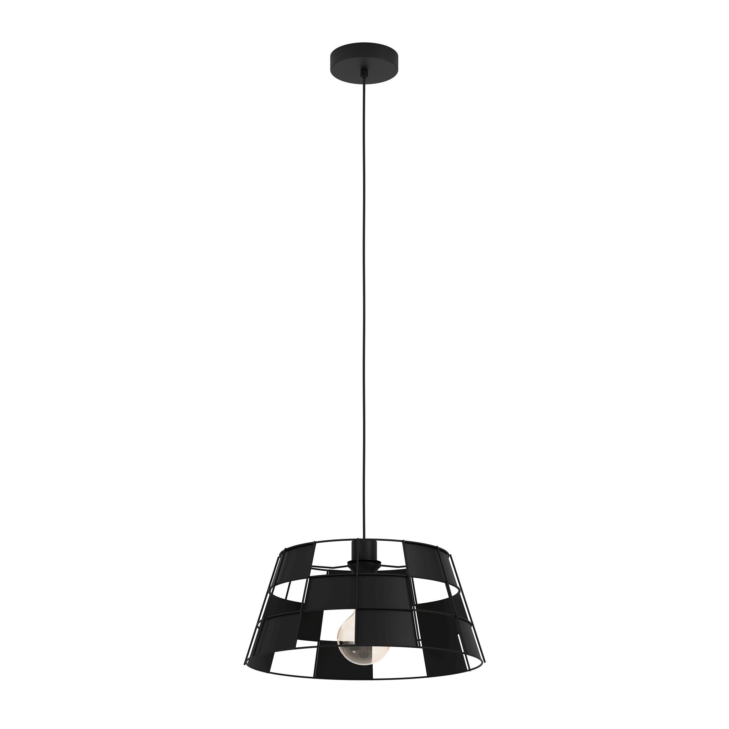 Suspension métal noir PONTEFRACT E27 1X40W