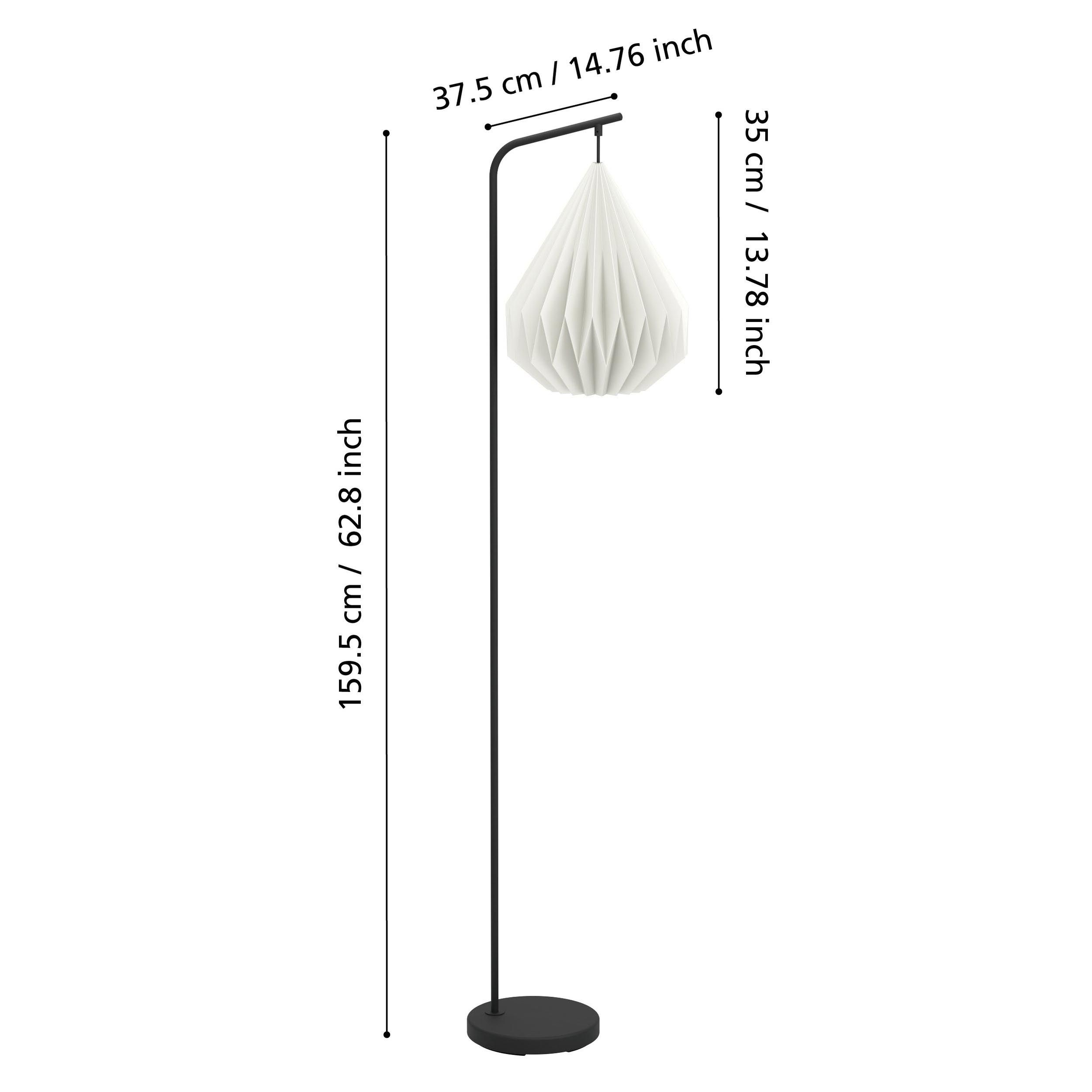 Lampadaire papier blanc MINTING E27 1X25W