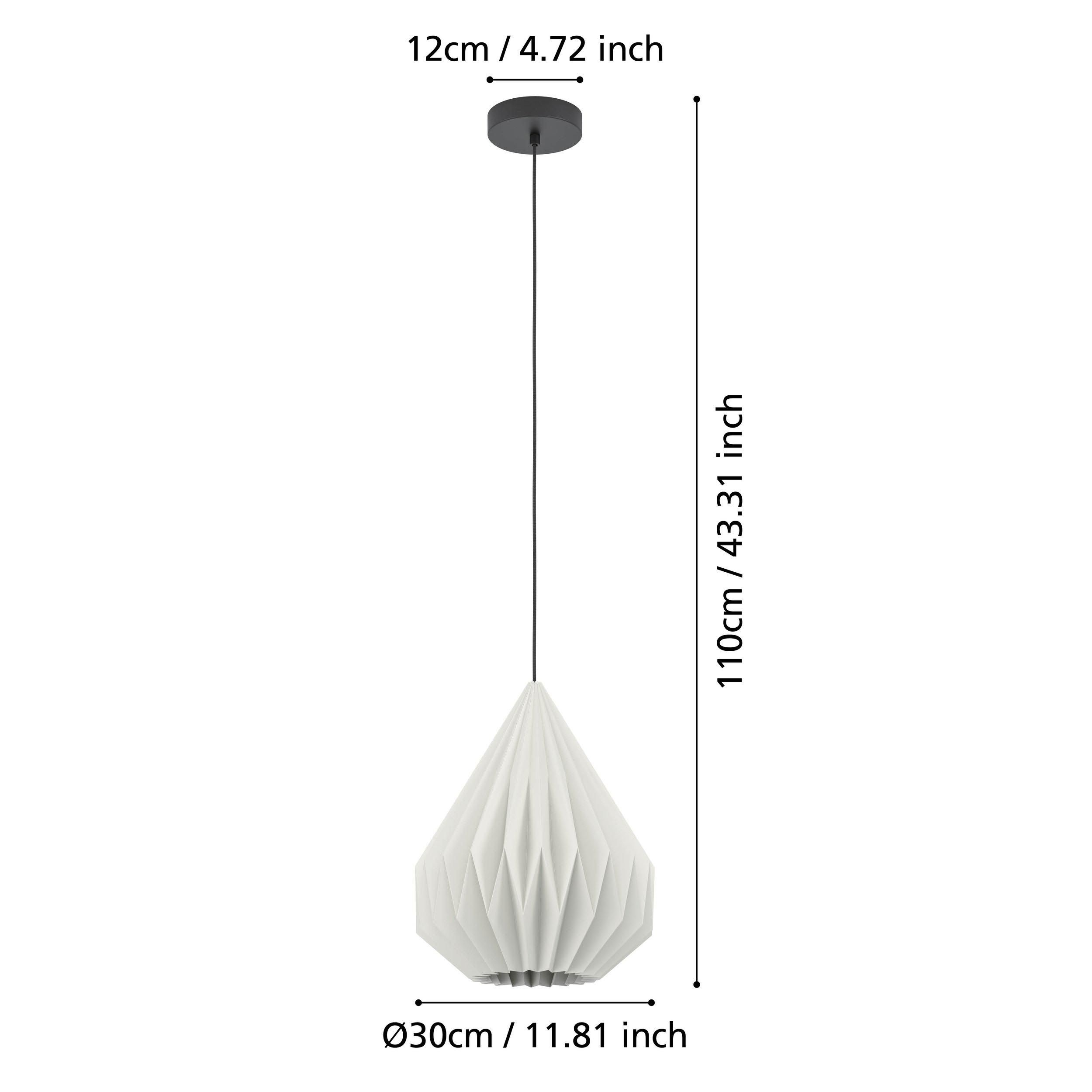 Suspension papier blanc MINTING D31CM E27 1X25W