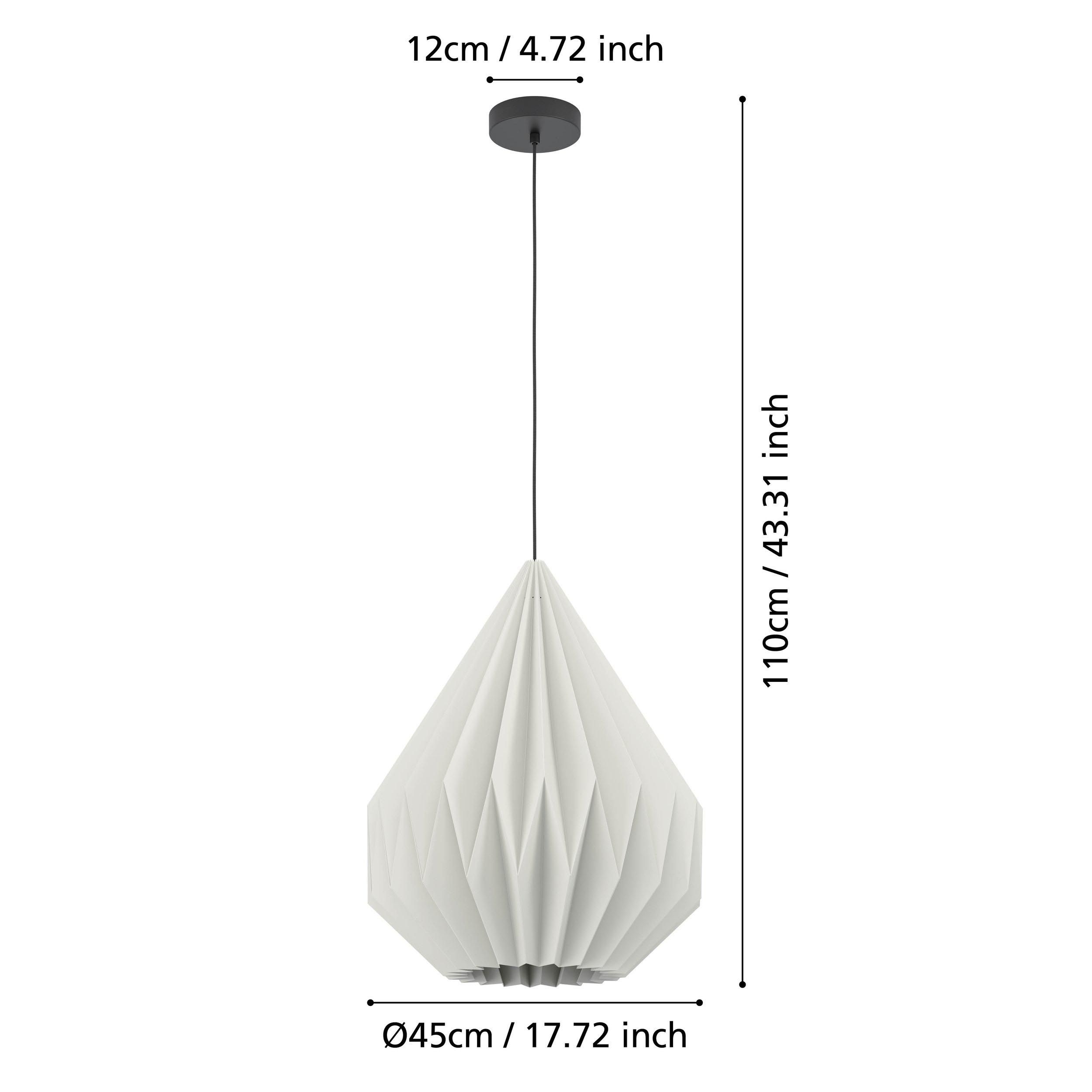 Suspension papier blanc MINTING D45CM E27 1X25W