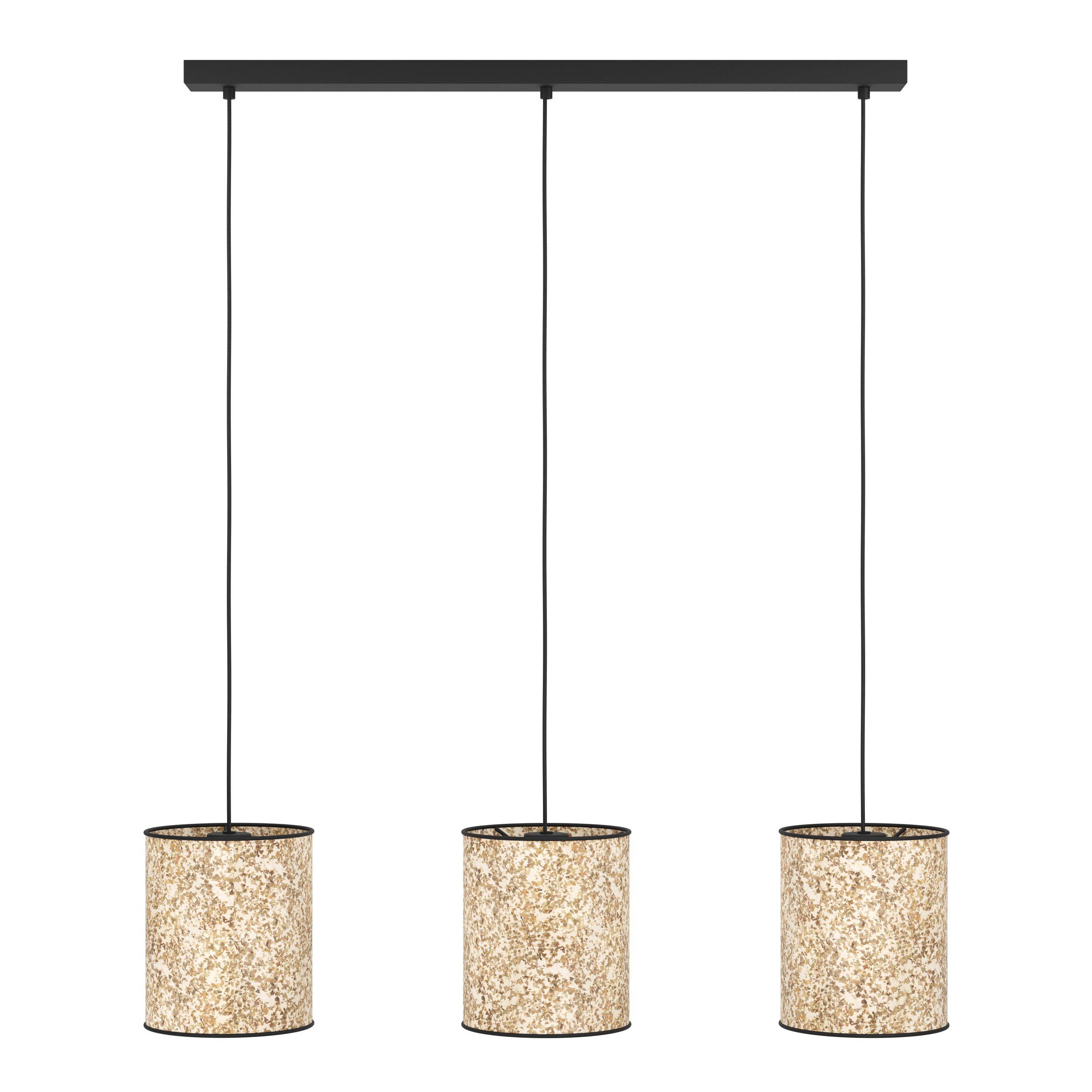 Suspension tissu beige BUTTERBURN E27 3X25W