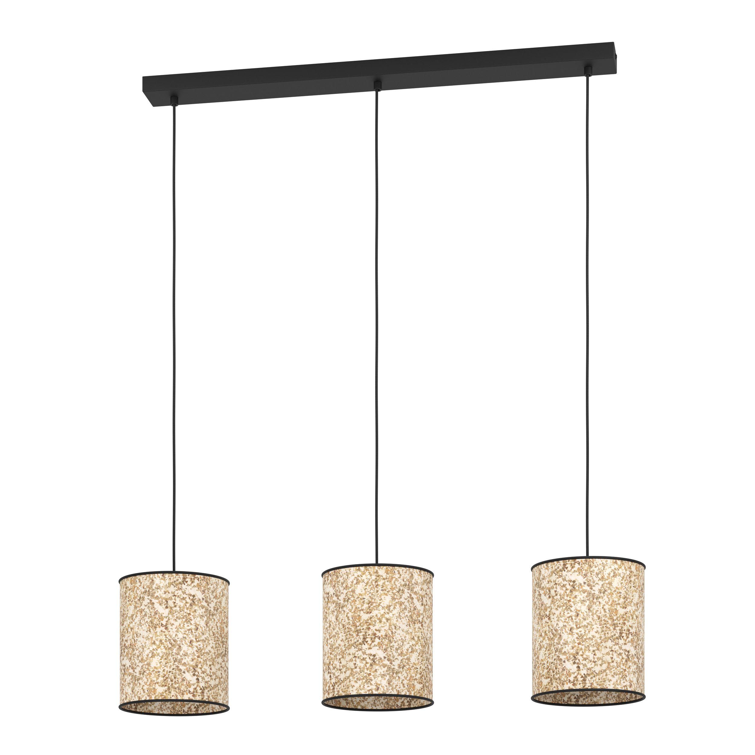 Suspension tissu beige BUTTERBURN E27 3X25W