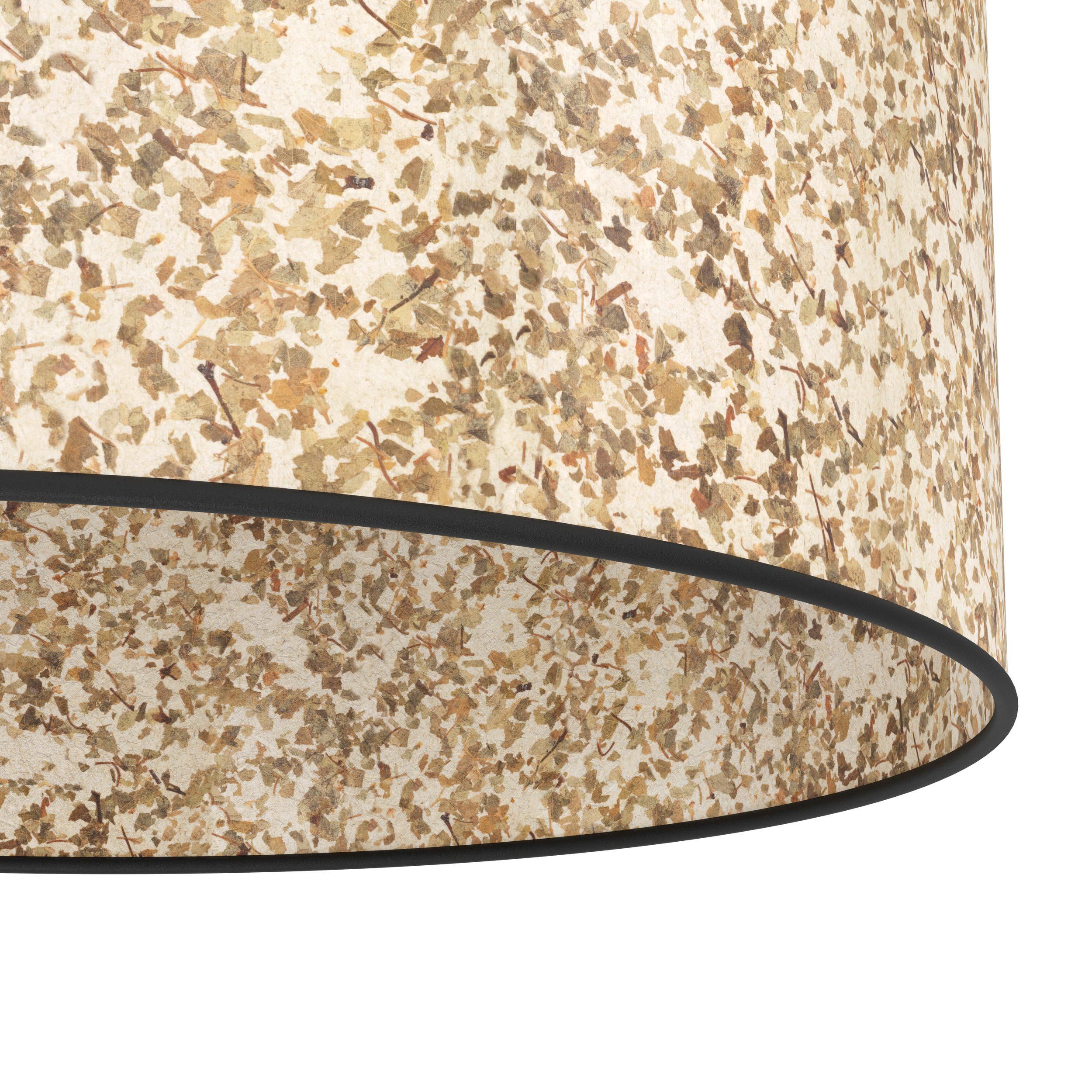 Suspension tissu beige BUTTERBURN E27 3X25W