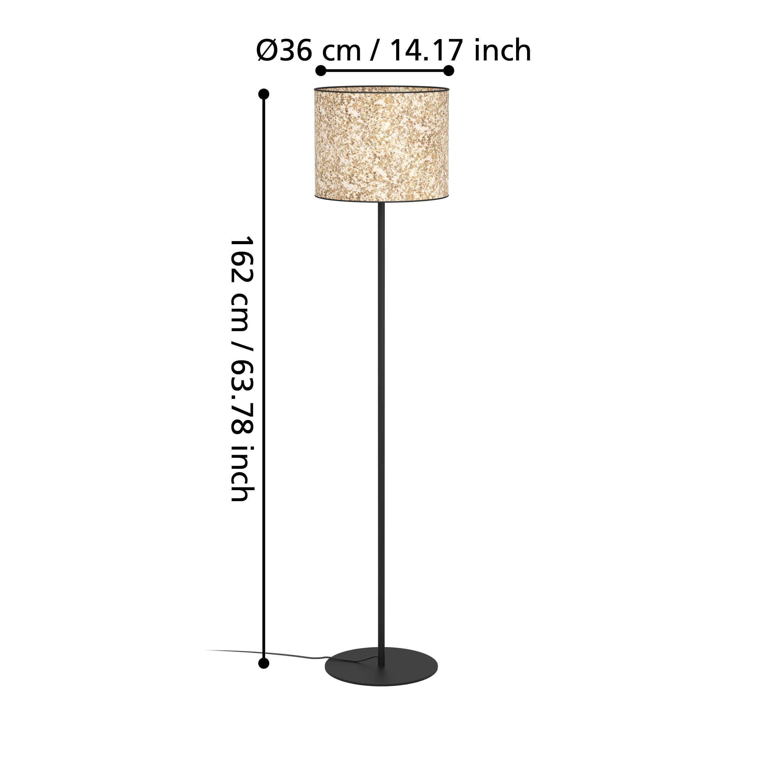 Lampadaire tissu beige BUTTERBURN E27 1X25W