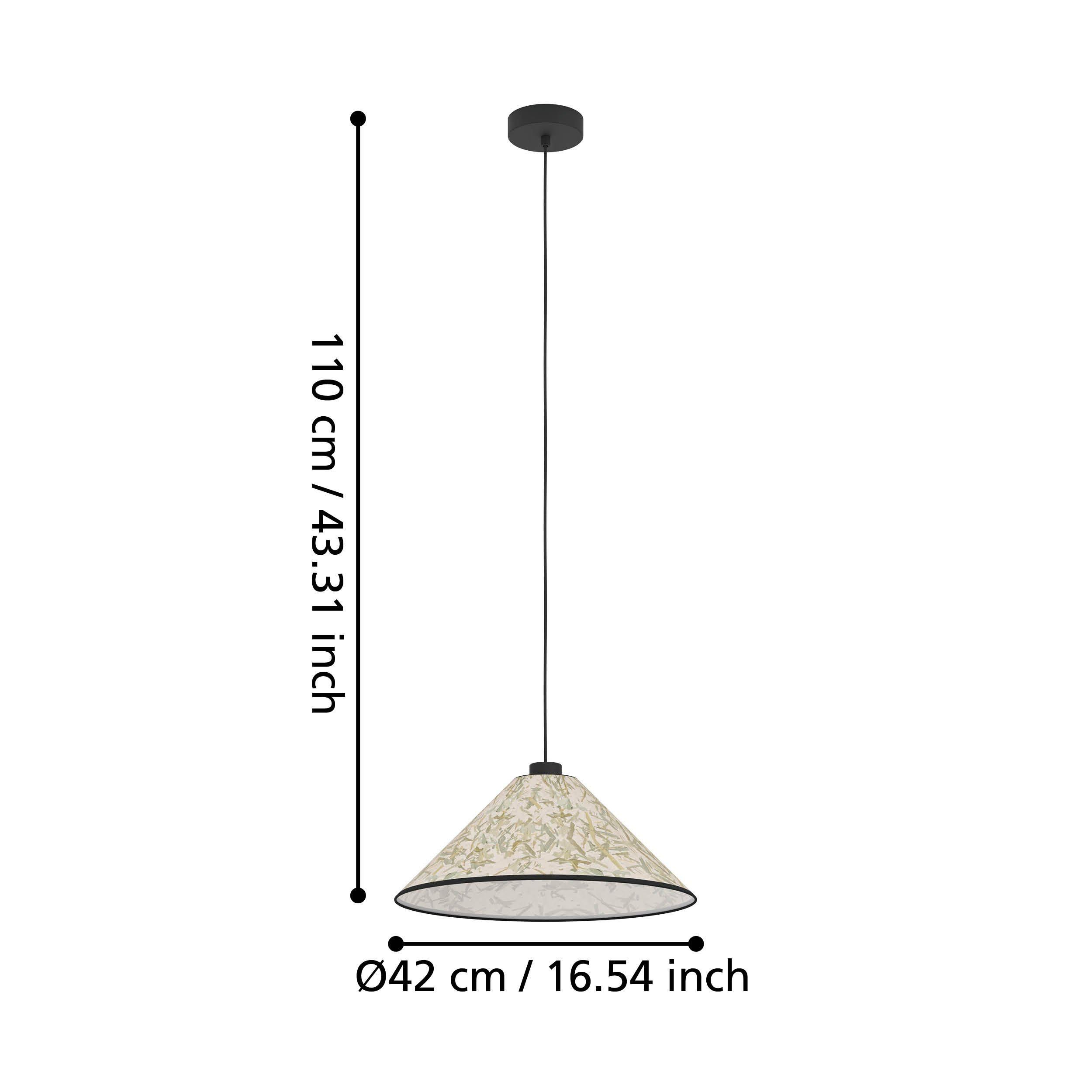 Suspension tissu multi OXPARK E27 1X25W