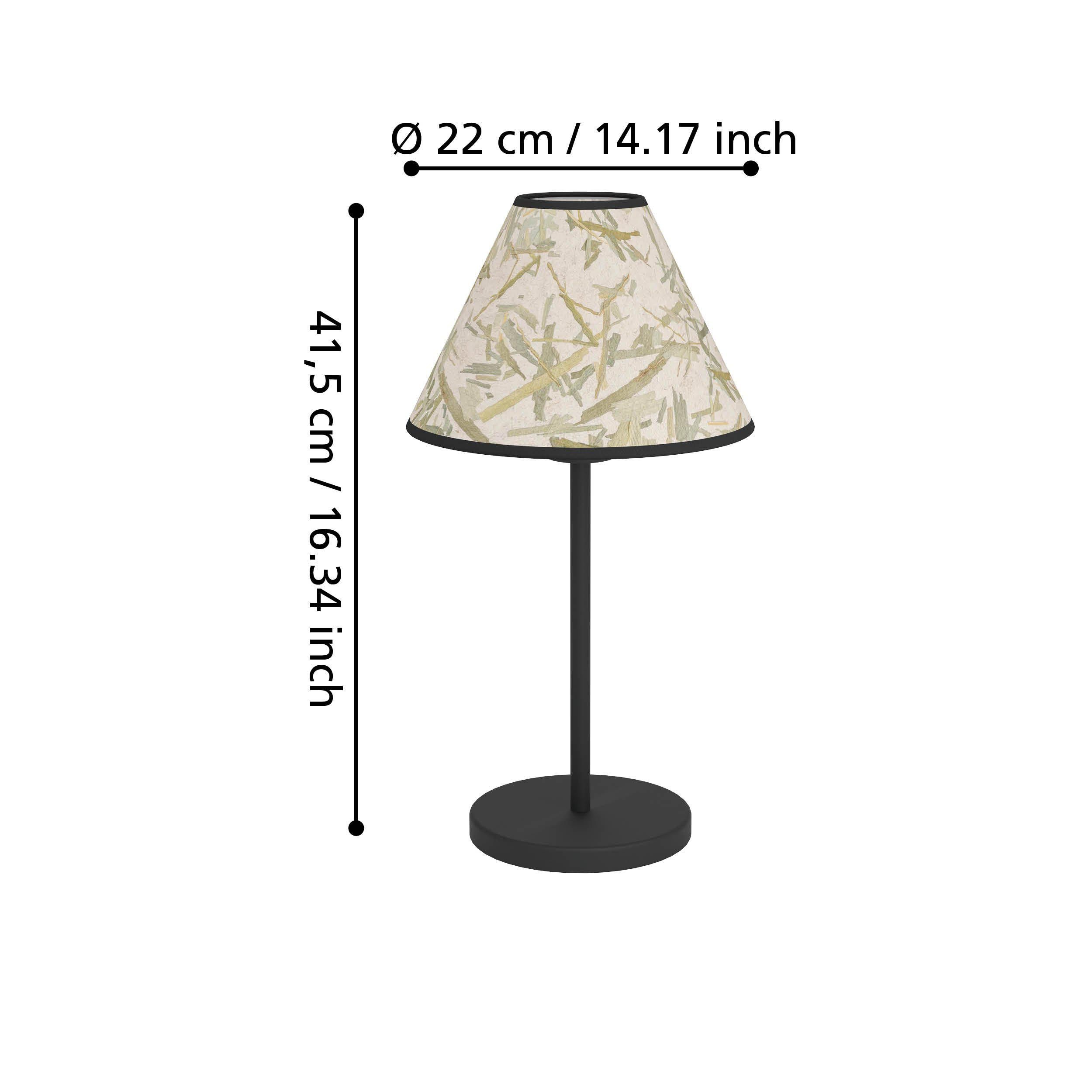 Lampe de table tissu multi OXPARK E27 1X25W