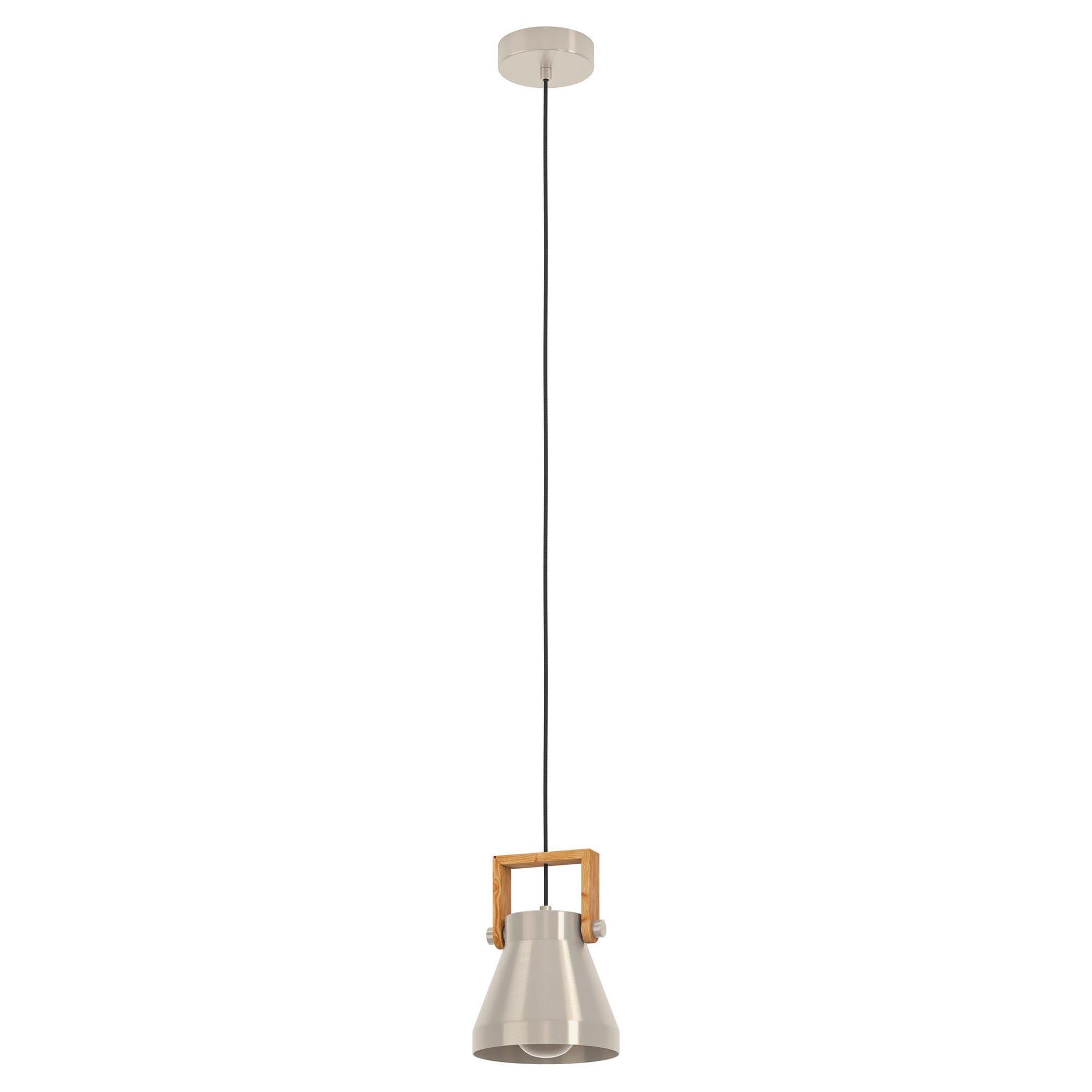 Suspension métal gris CAWTON E27 1X40W