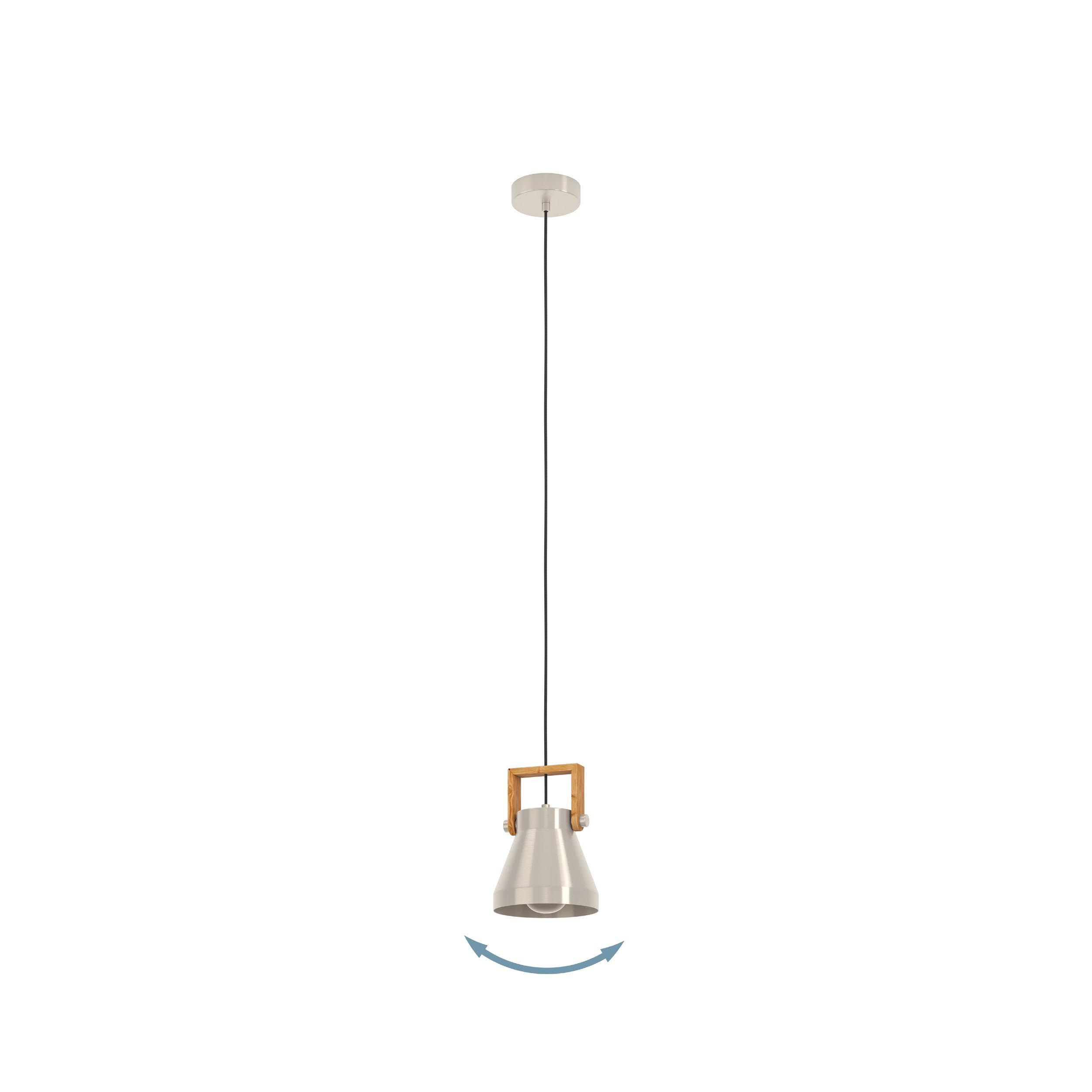 Suspension métal gris CAWTON E27 1X40W