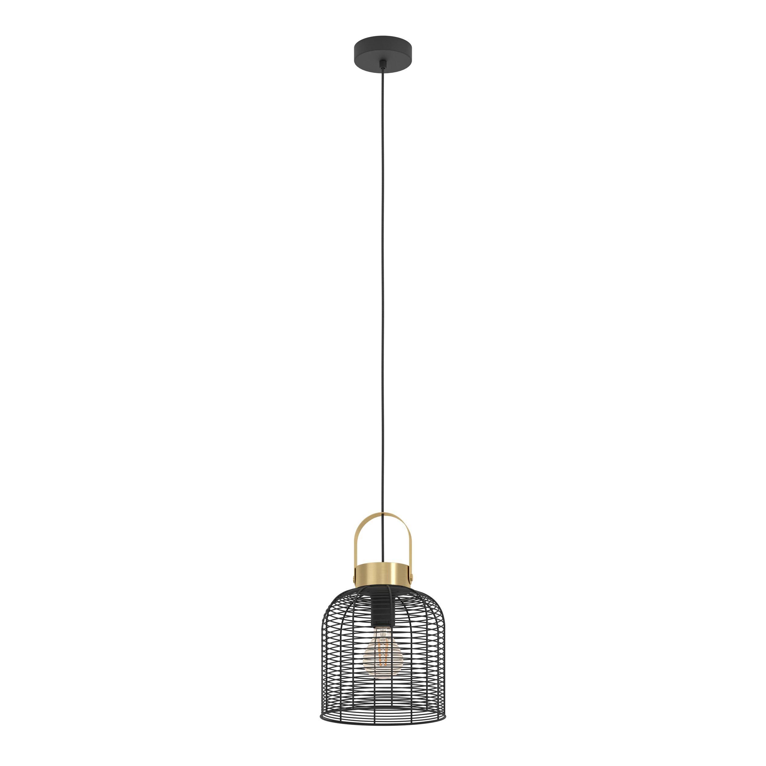 Suspension métal noir ROUNDHAM D22CM E27 1X40W