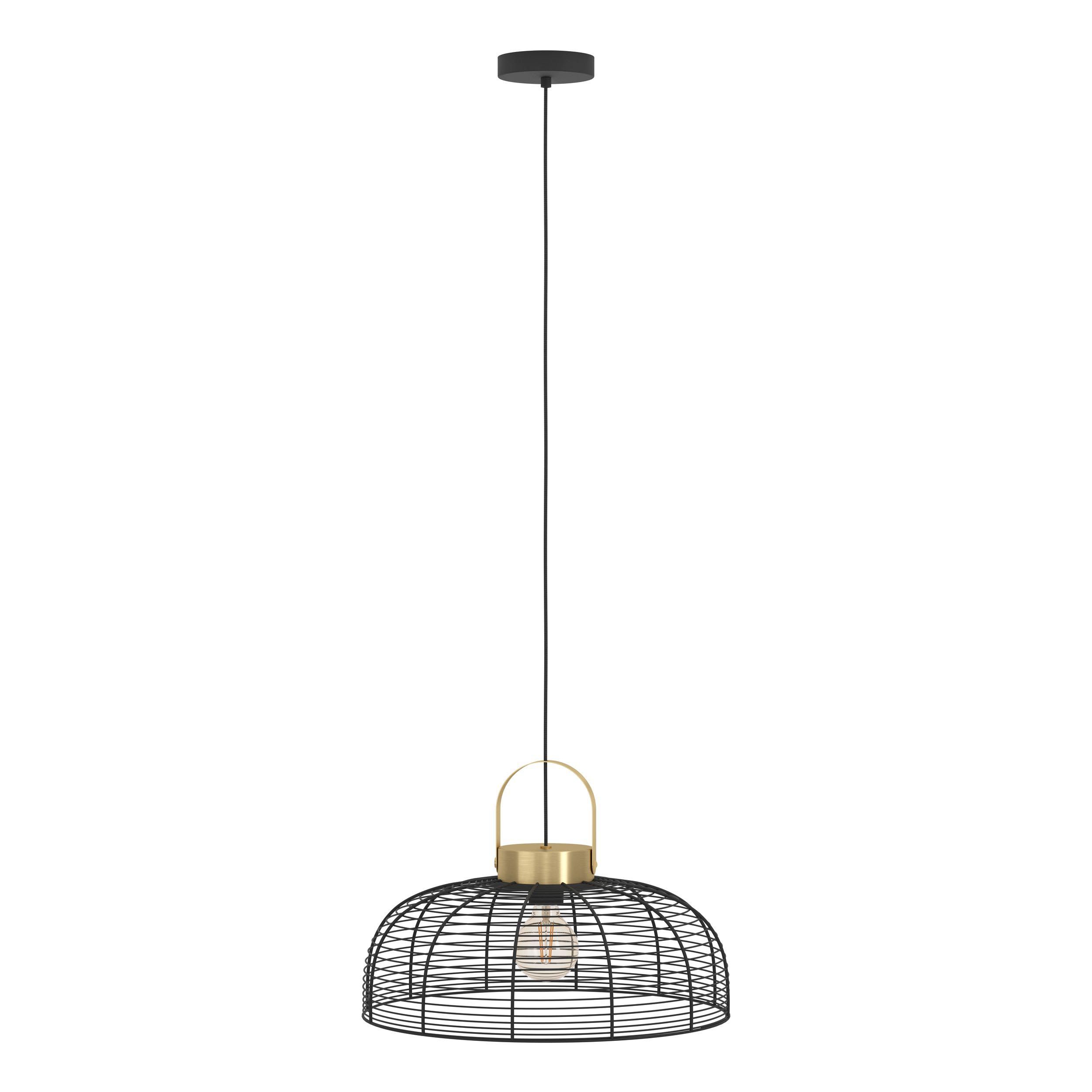 Suspension métal noir ROUNDHAM D45CM E27 1X40W