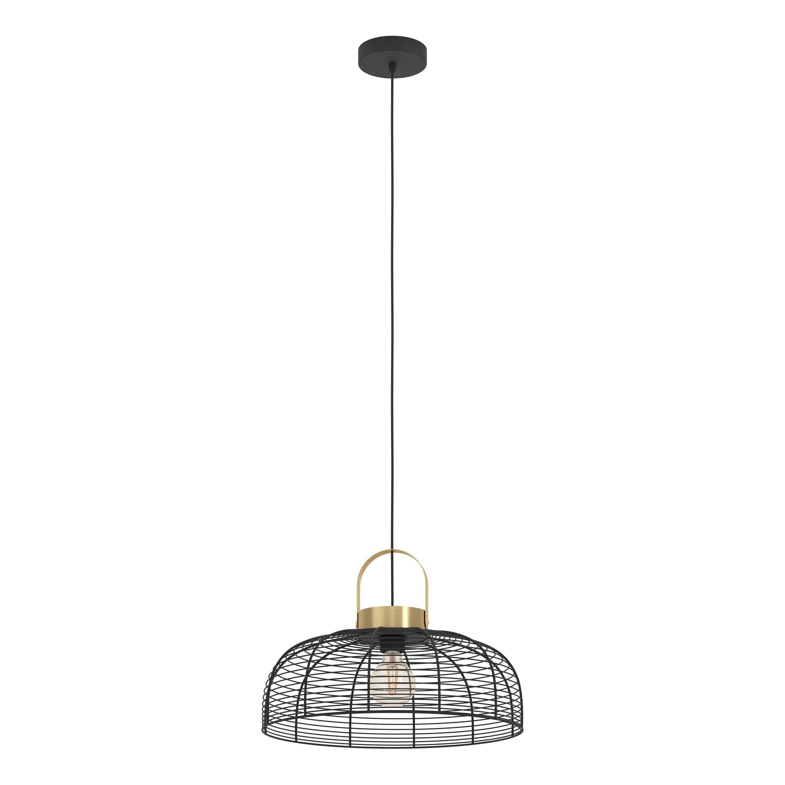 Suspension métal noir ROUNDHAM D45CM E27 1X40W