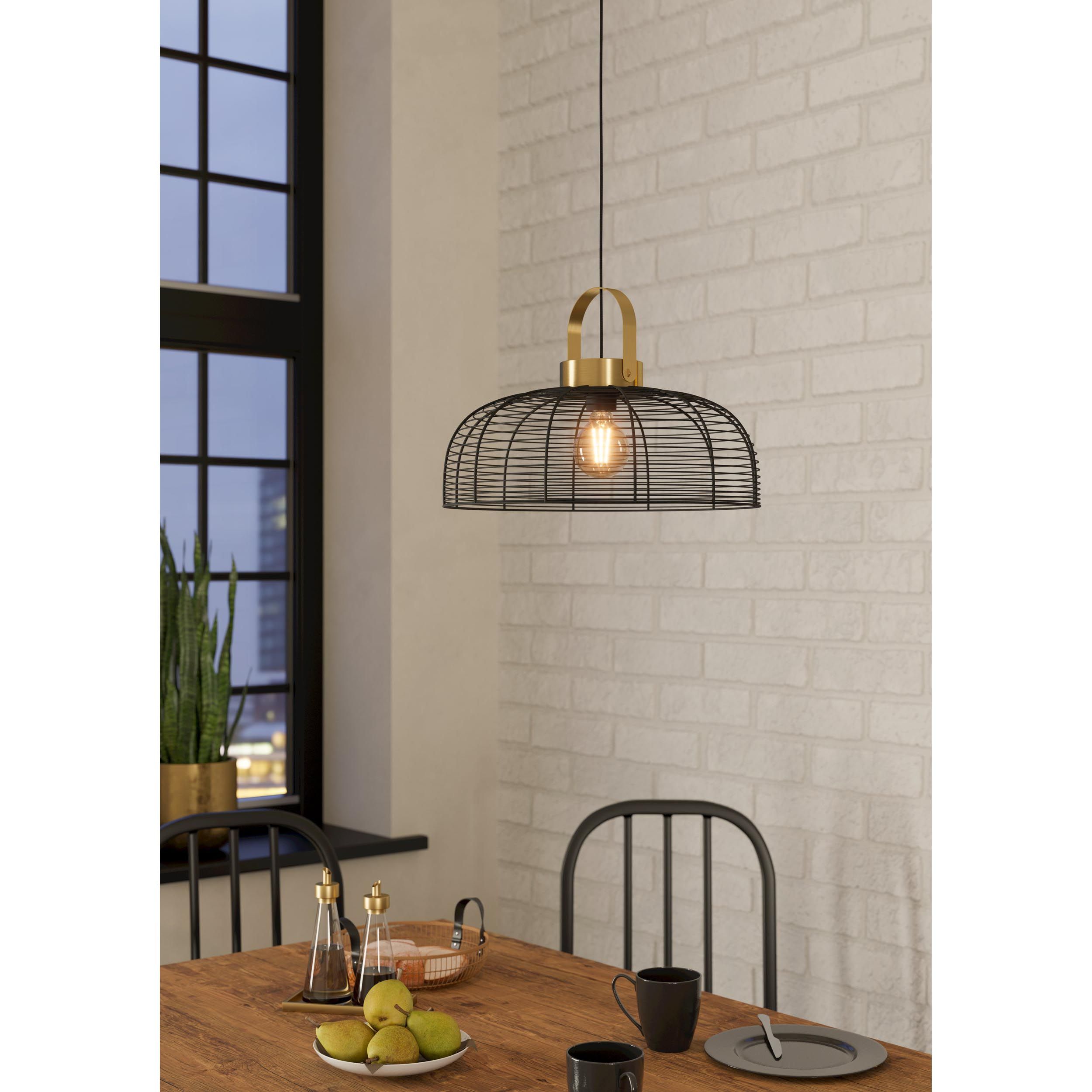 Suspension métal noir ROUNDHAM D45CM E27 1X40W