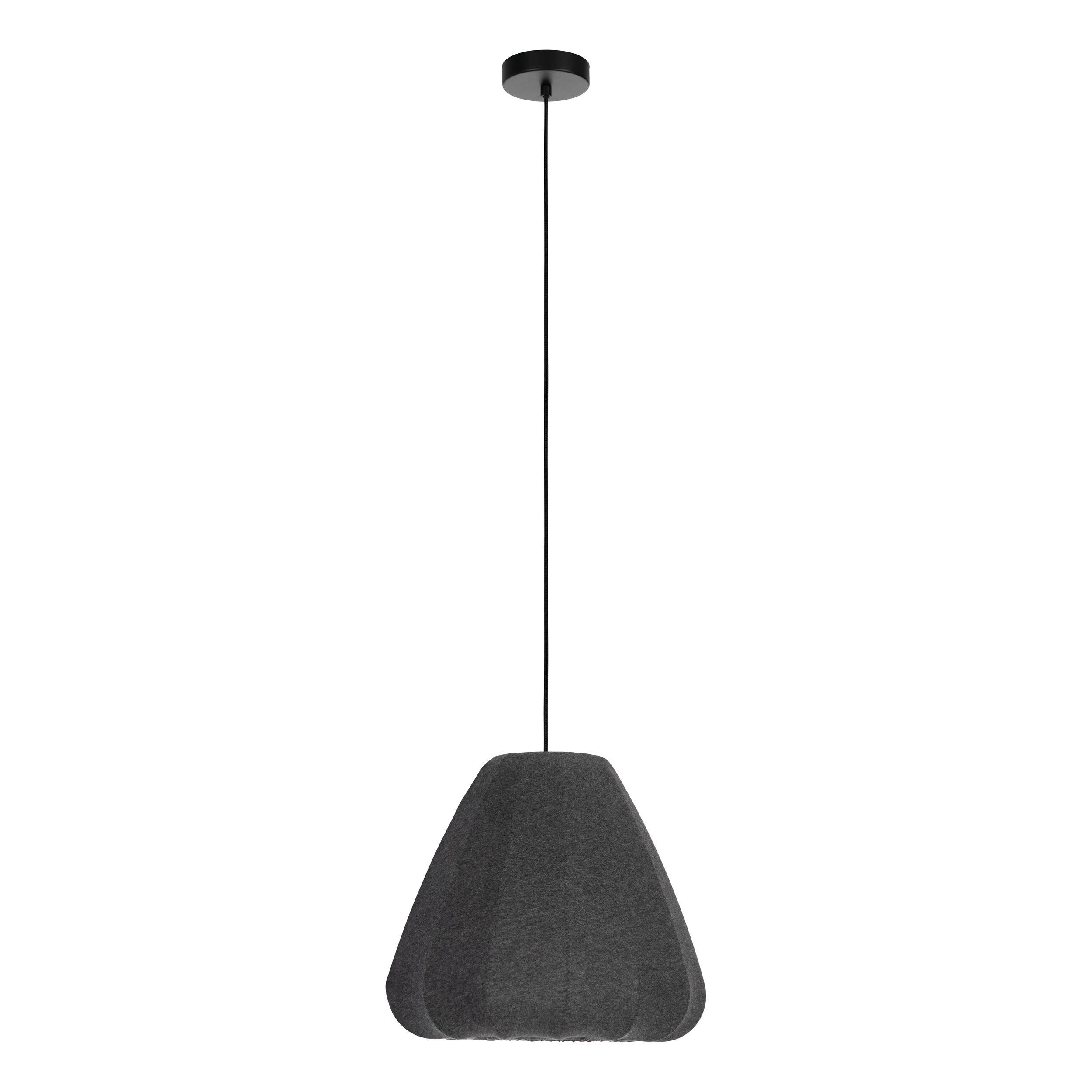 Suspension tissu noir BARLASTON D35CM E27 1X40W