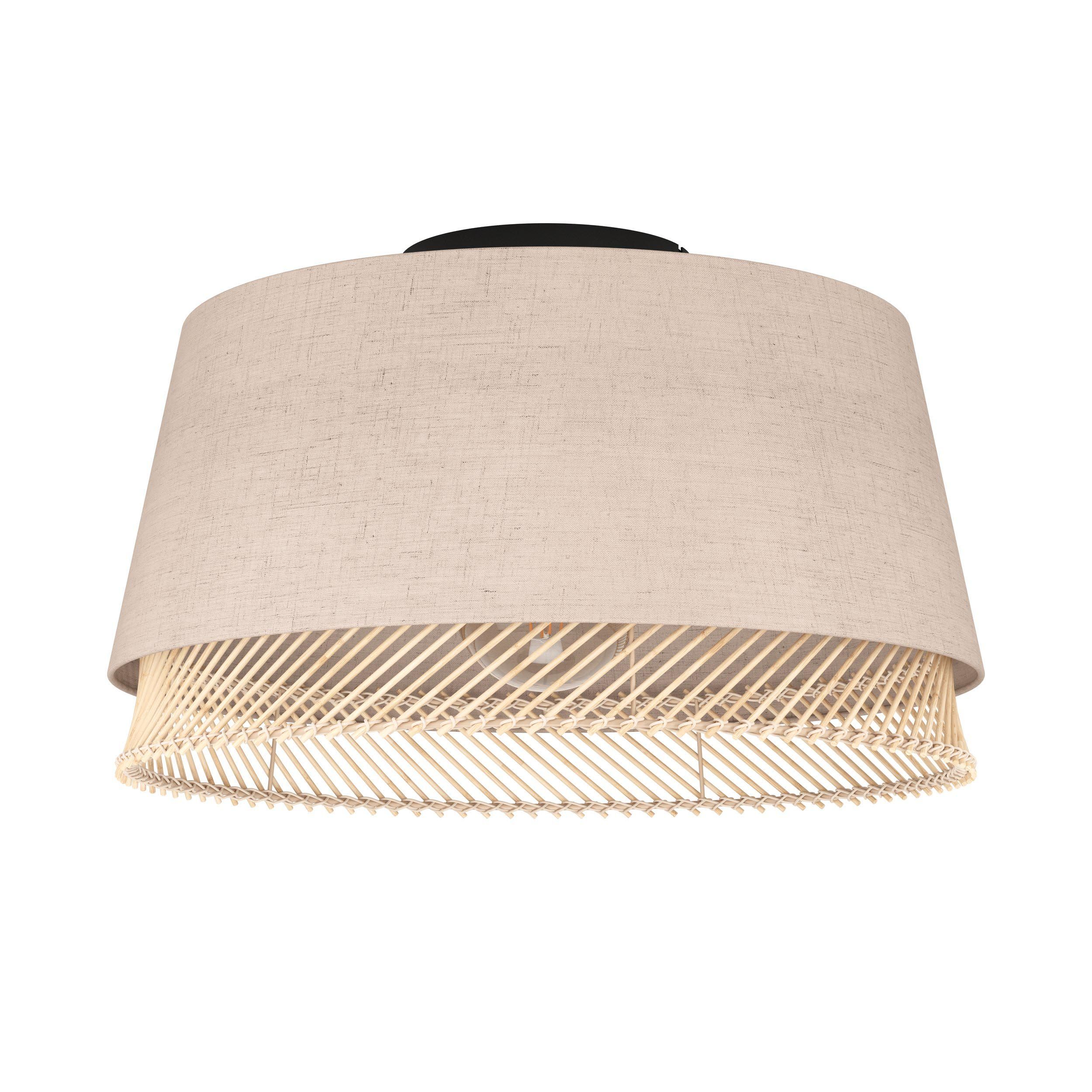 Plafonnier tissu beige TABLEY E27 1X40W