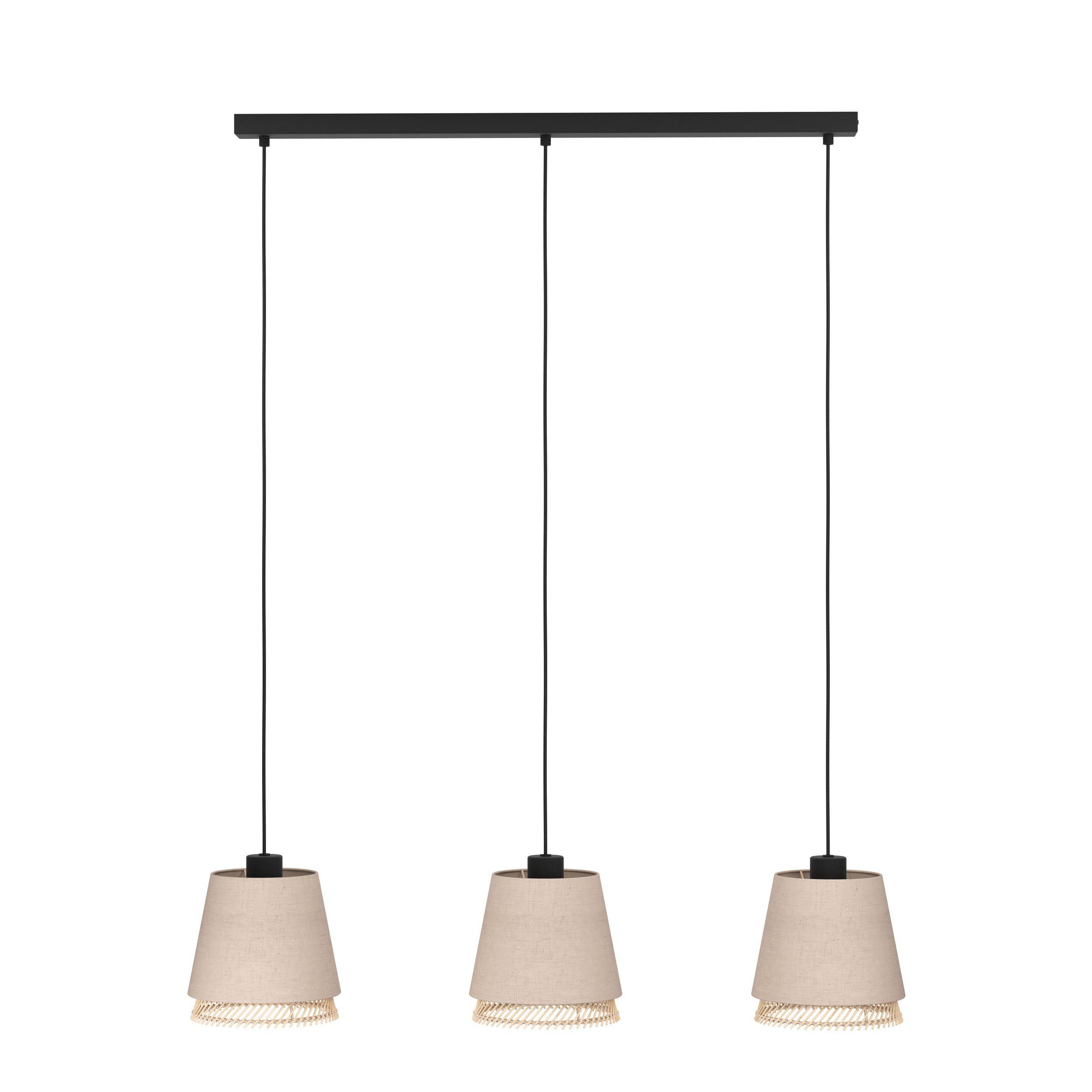 Suspension tissu beige TABLEY E27 3X40W