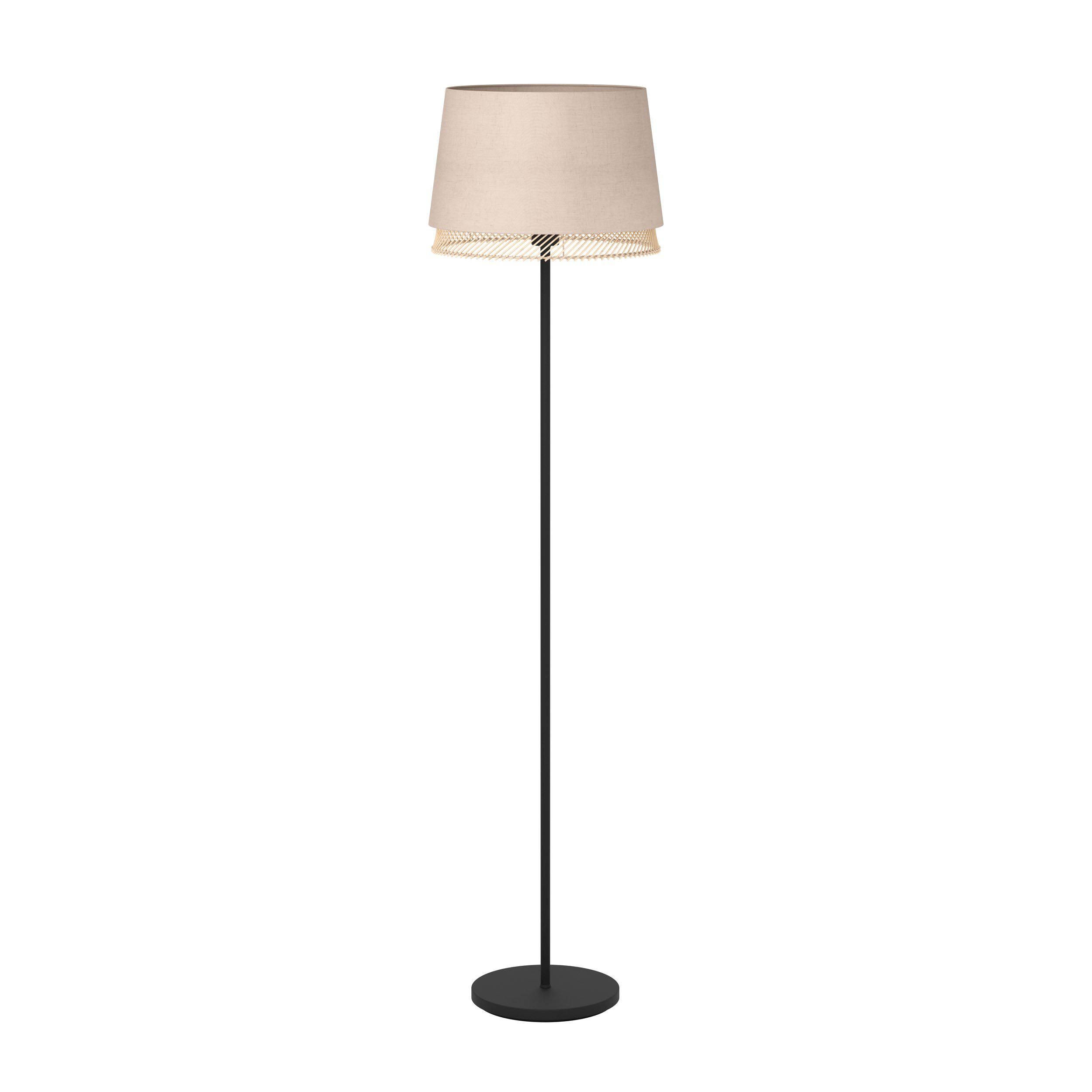 Lampadaire tissu beige TABLEY E27 1X40W