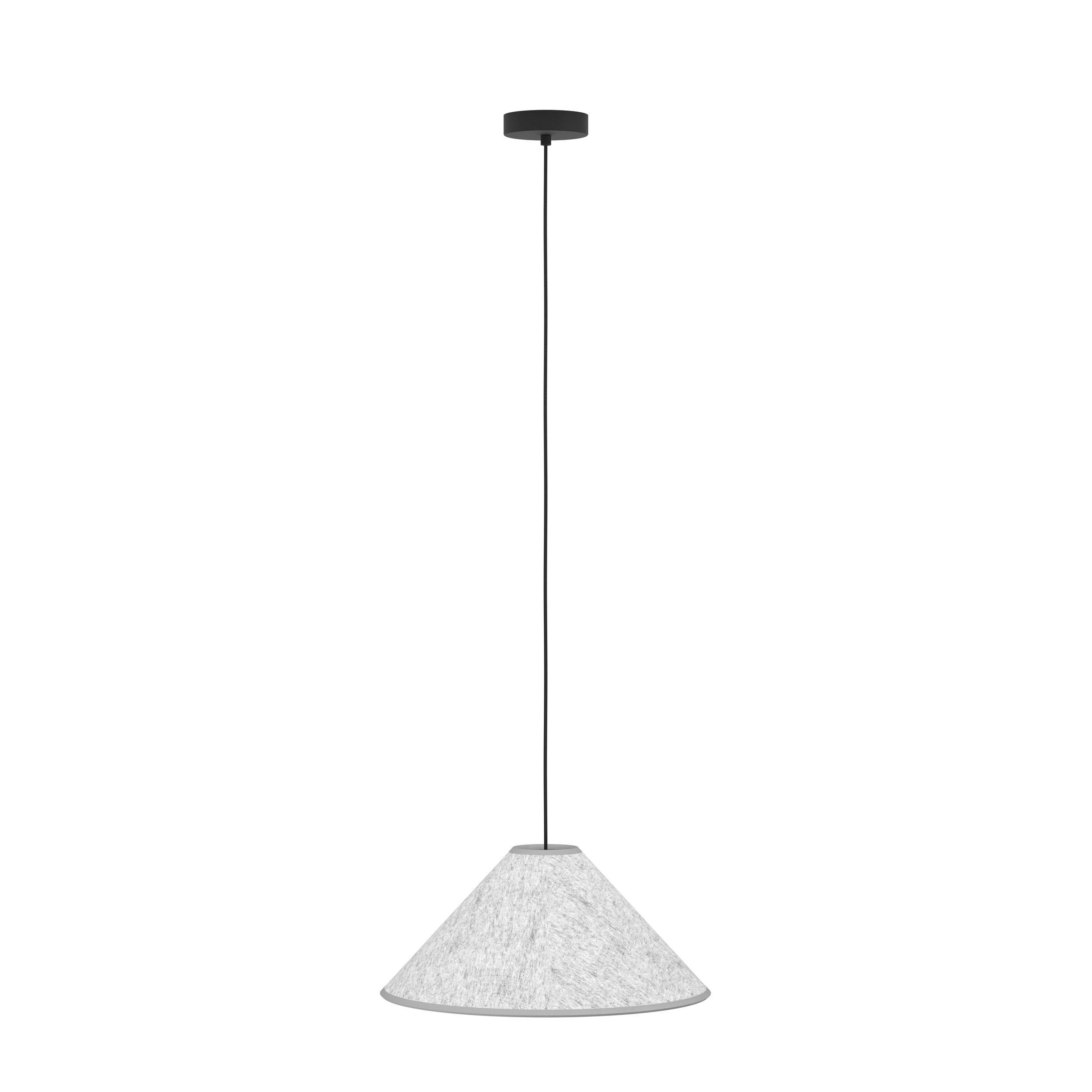 Suspension tissu gris ALSAGER E27 1X40W