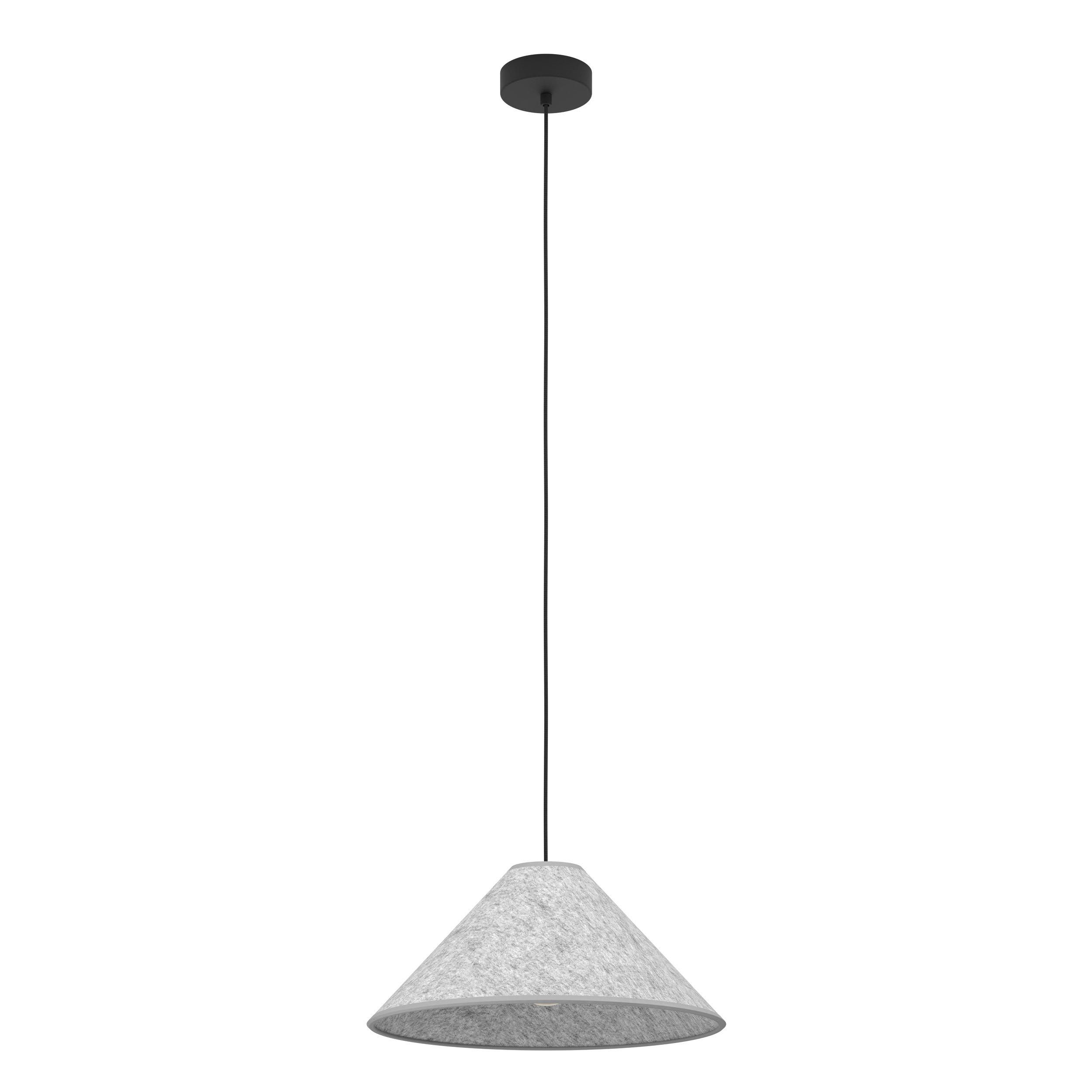 Suspension tissu gris ALSAGER E27 1X40W